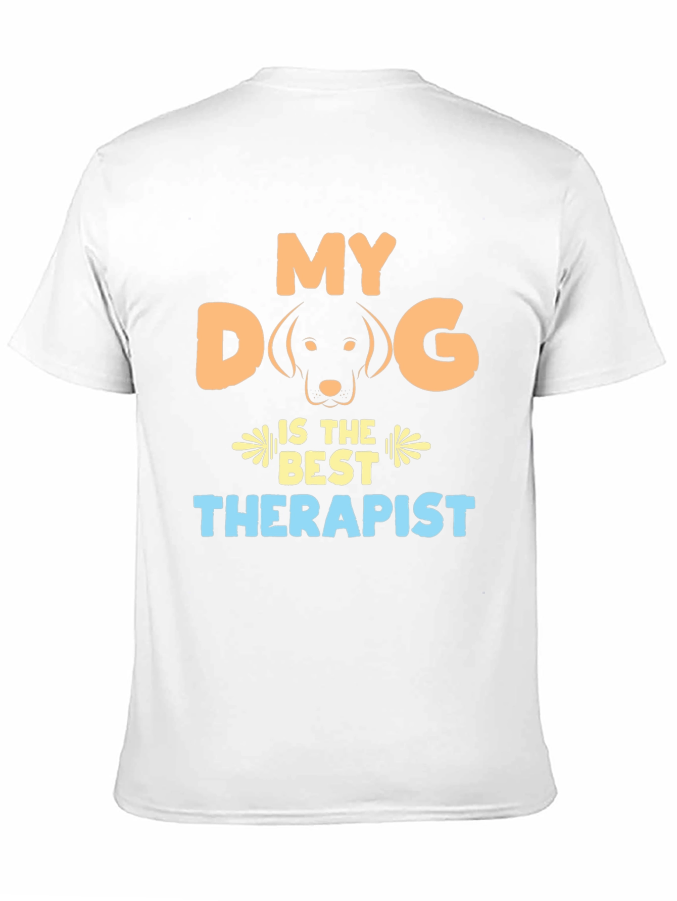 Black My Dog is the Best Therapist T-Shirt view 11