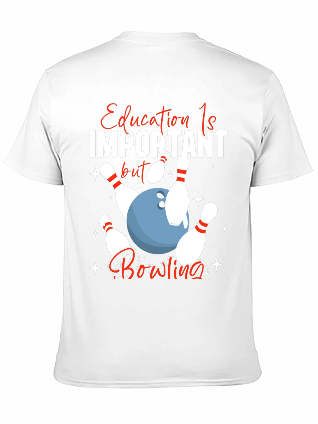 Black Education is Important Bowling T-Shirt view 11