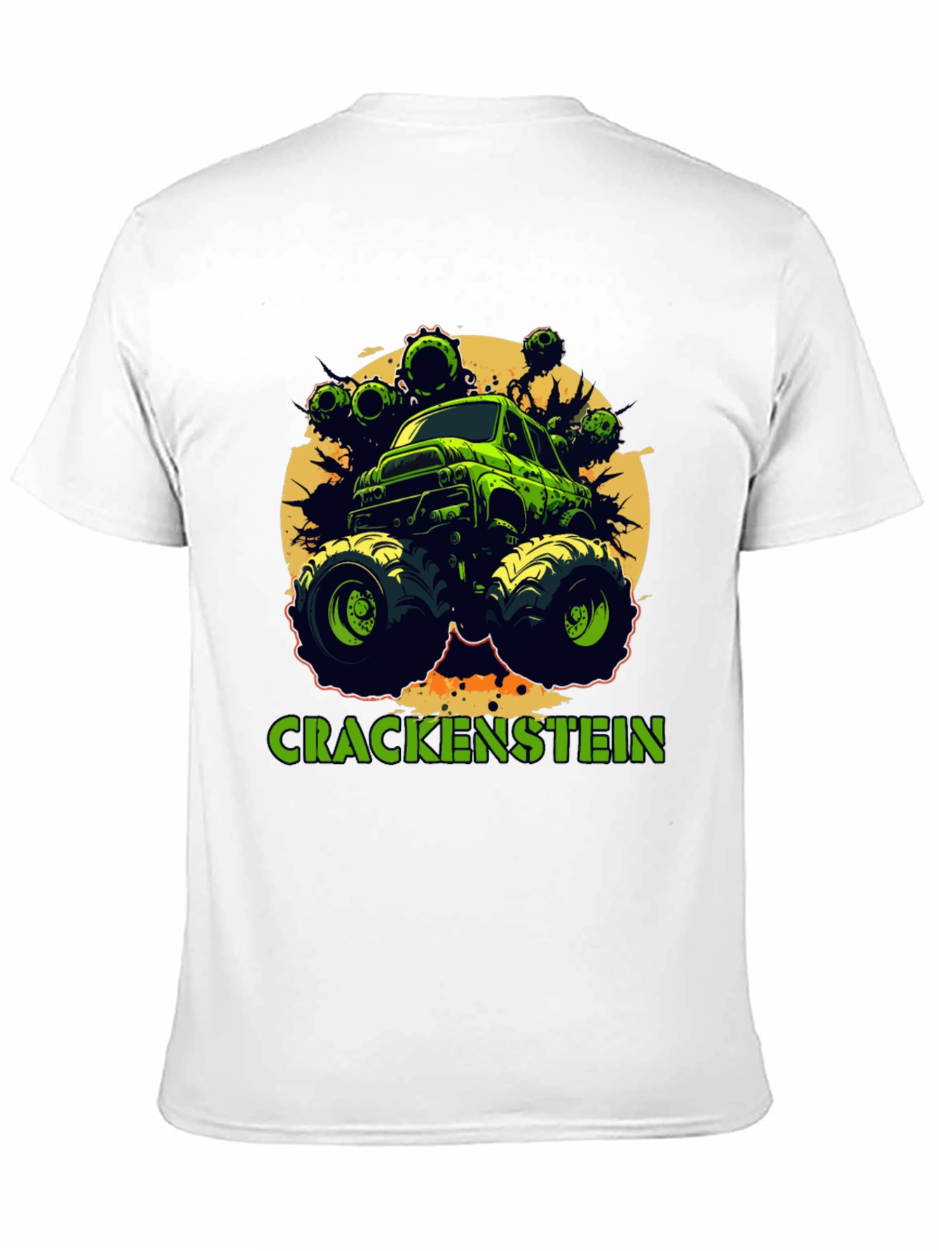Black Crackenstein Monster Truck Graphic Tee view 11