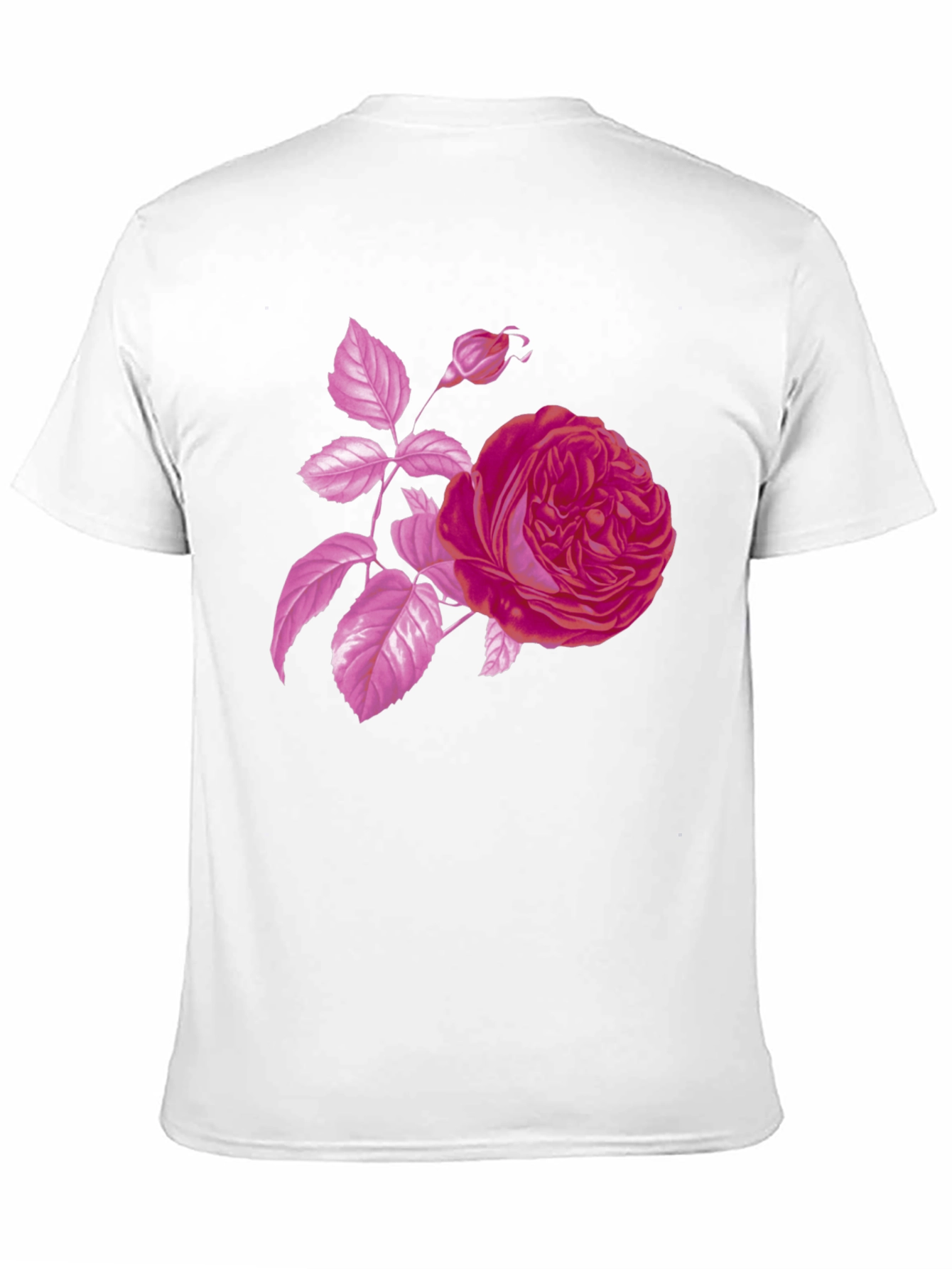 Black Rose Graphic Black T-Shirt - Stylish Floral Design view 11