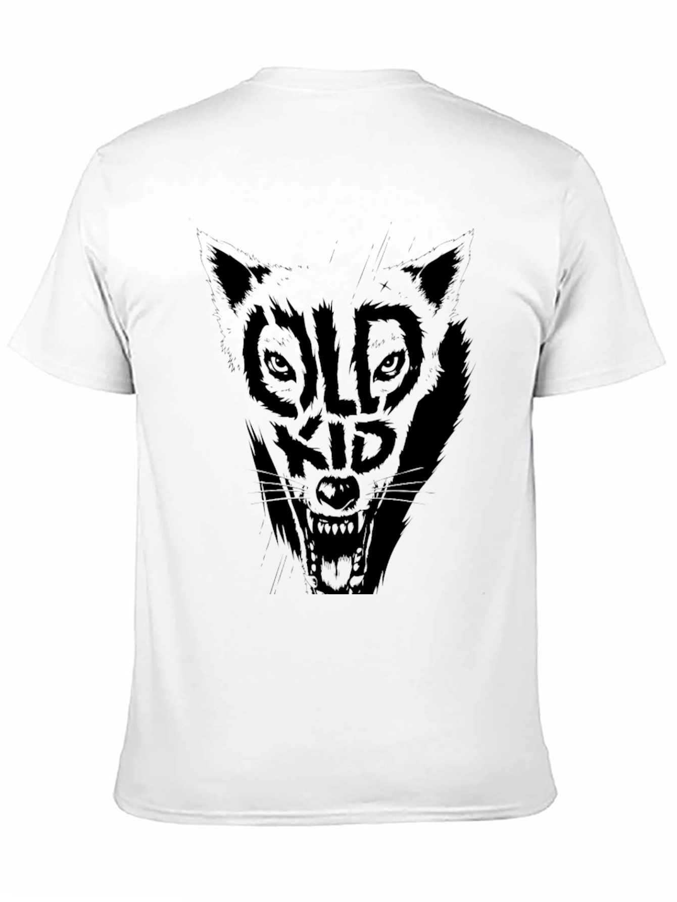 Black Black Old Kid Wolf Graphic Tee view 11