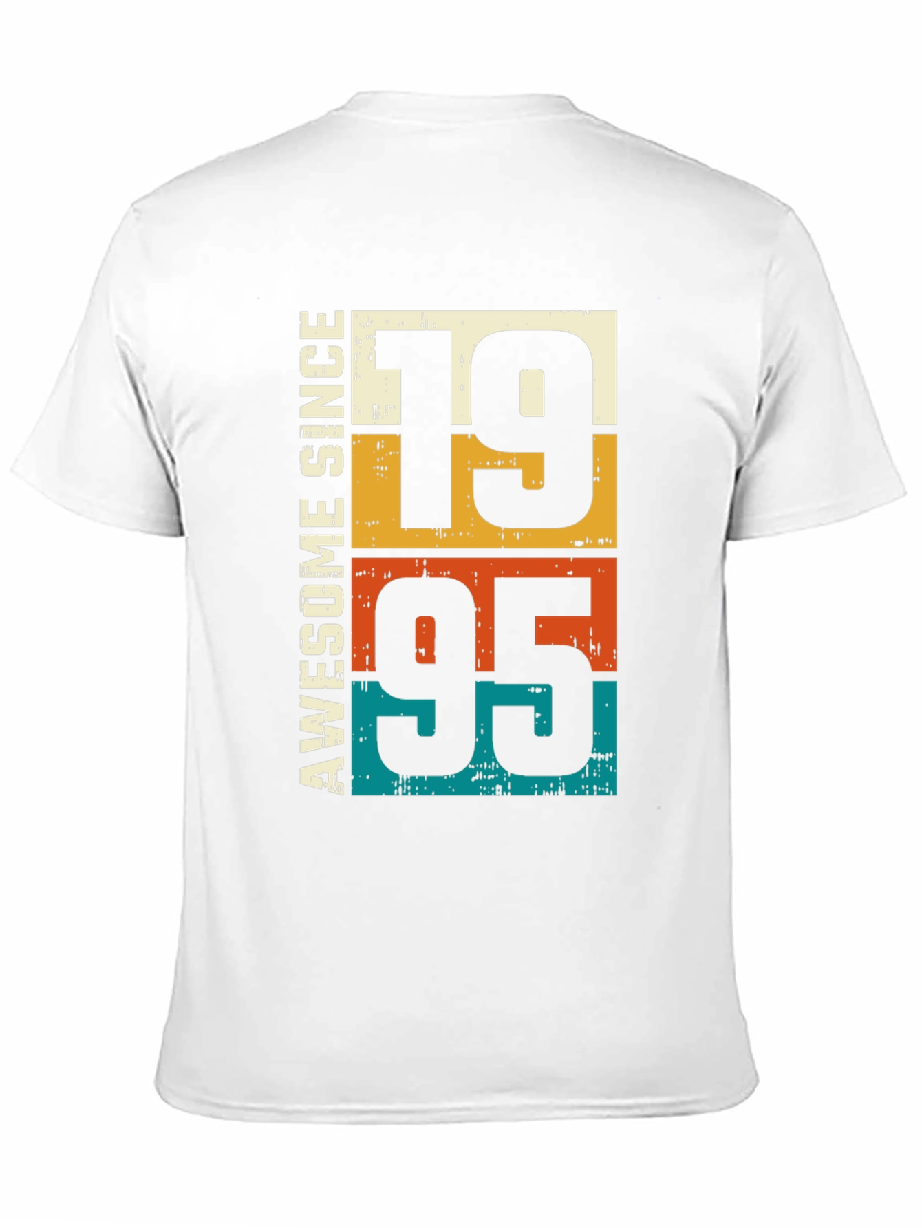 Black Awesome Since 1995 Retro Graphic T-Shirt view 11