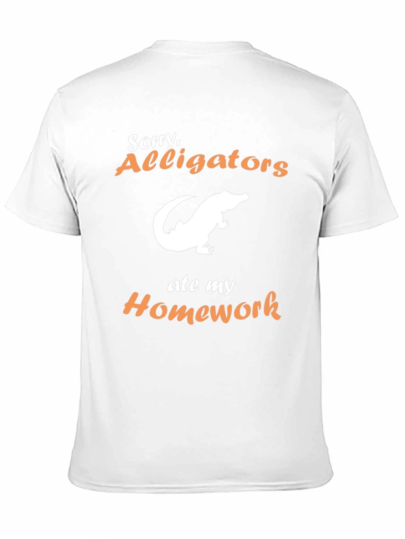 Black Alligators Ate My Homework T-Shirt - Funny Novelty Tee view 11