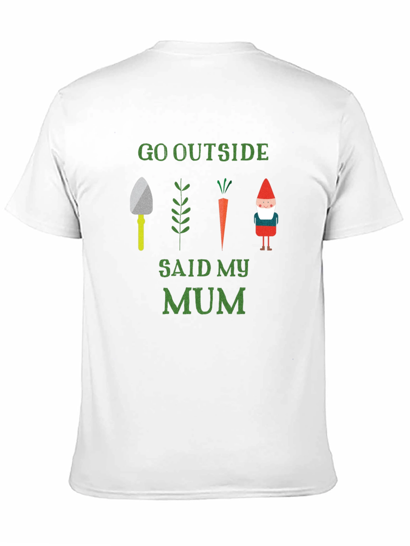 Black Go Outside Said My Mum T-Shirt view 11