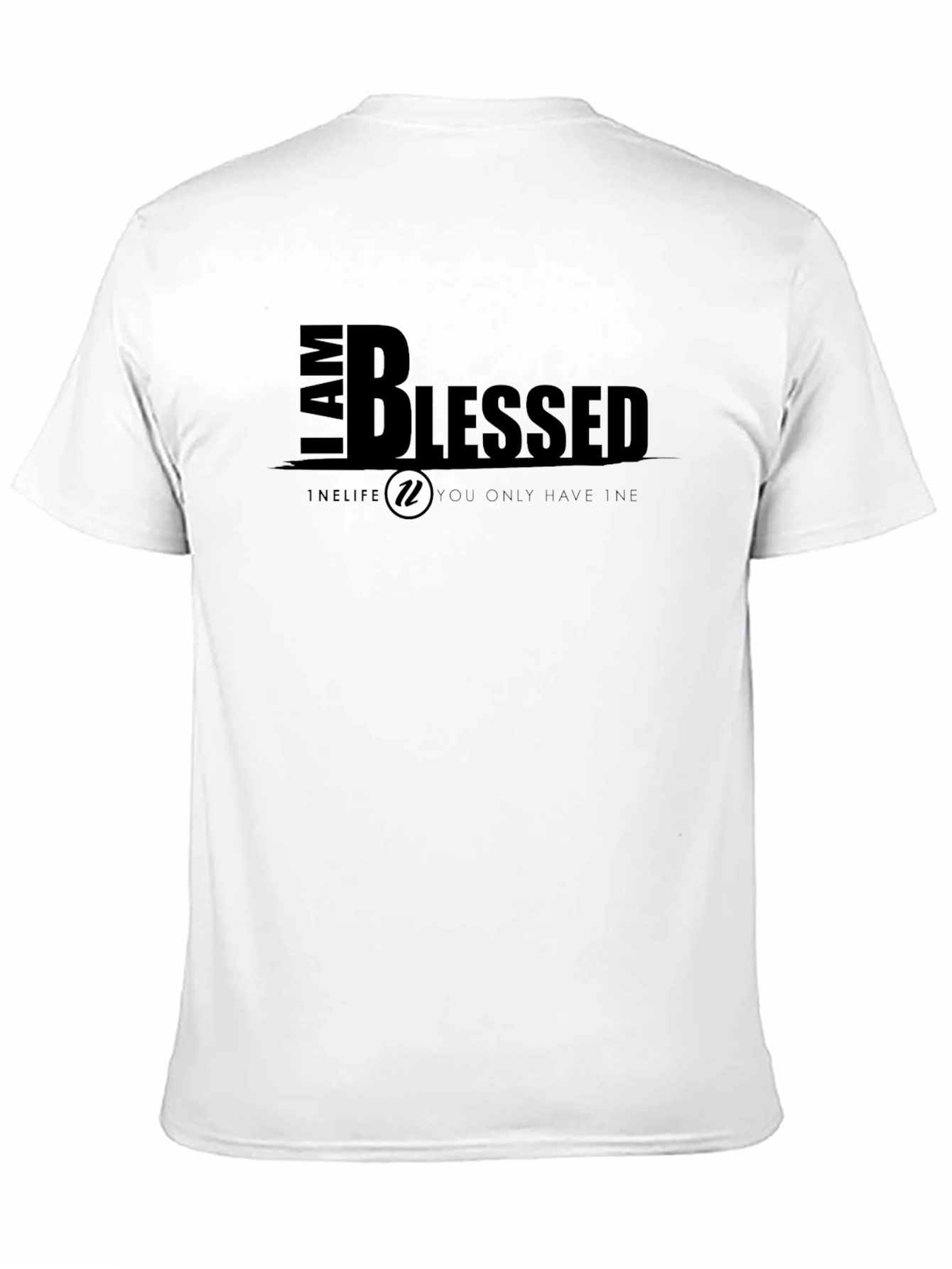 Black I AM BLESSED Graphic T-Shirt view 11