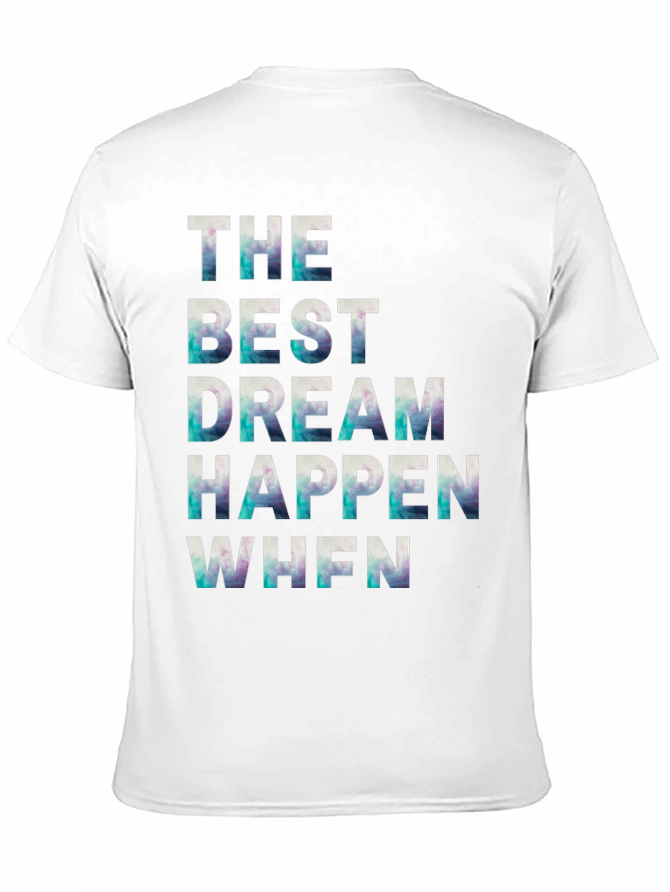 Black Inspirational Graphic Tee: The Best Dream Happen When view 11