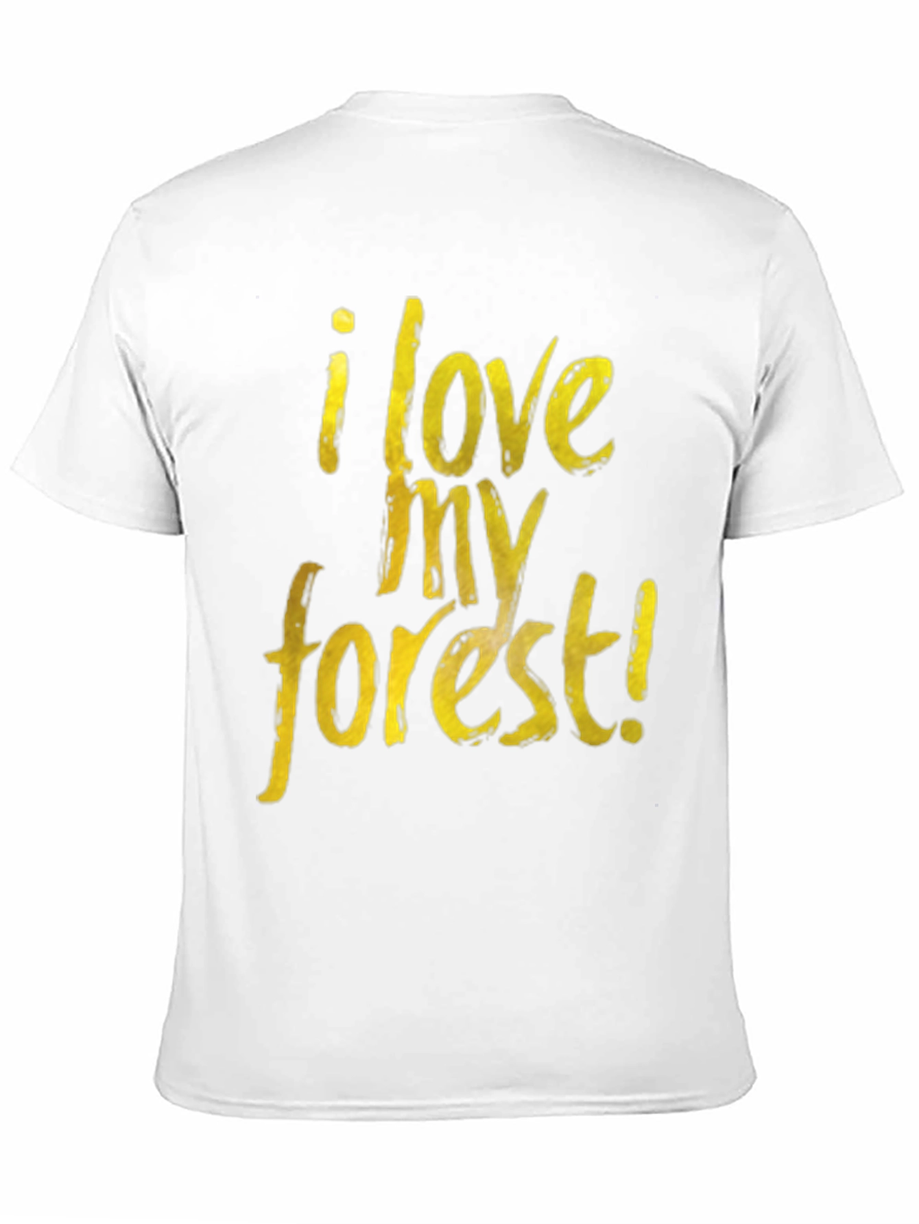 Black I Love My Forest Black Graphic T-Shirt view 11
