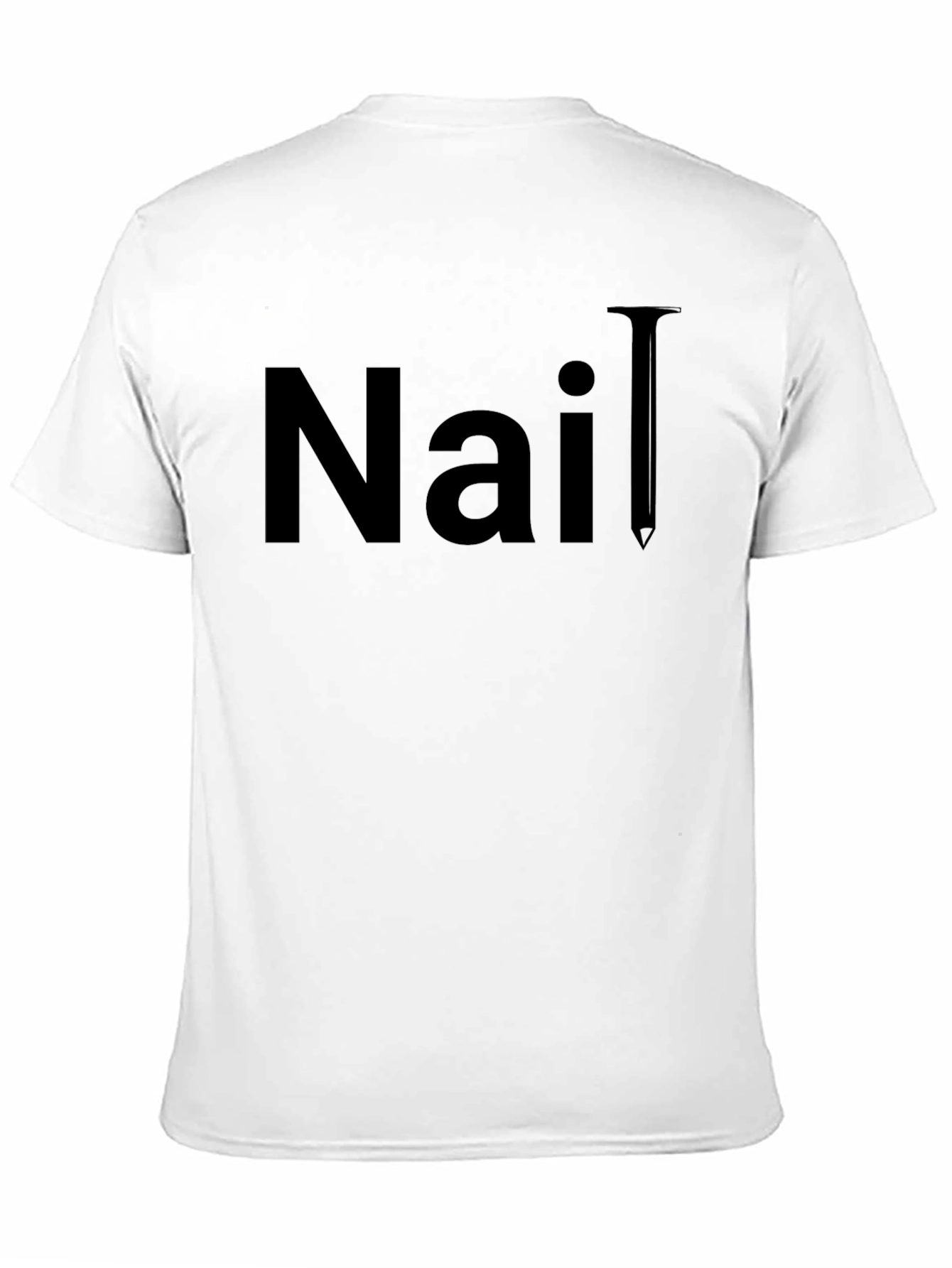 Black Nail T-Shirt - Classic Black Graphic Tee view 11