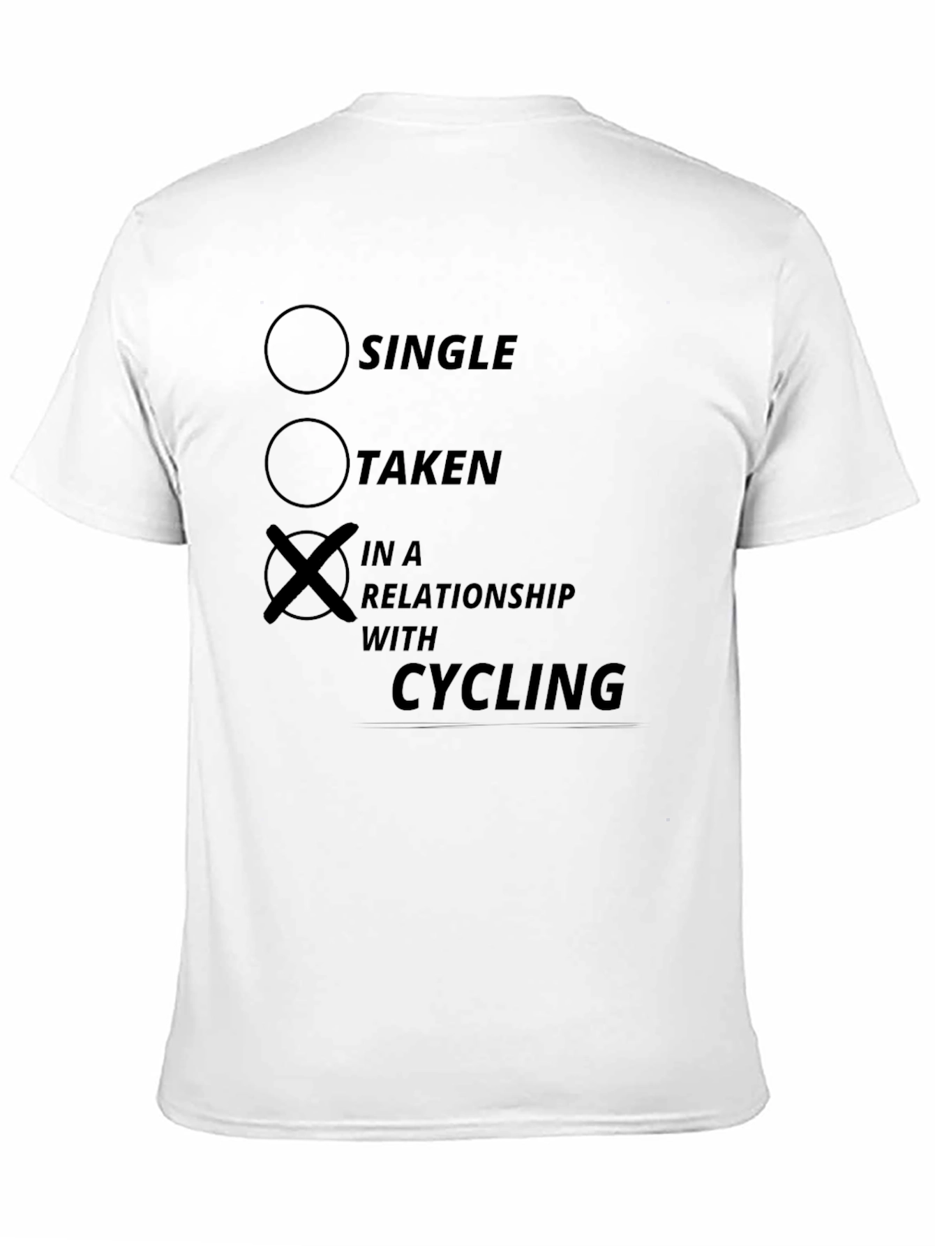 Black Cycling Relationship T-Shirt - Funny Cyclist Tee view 11