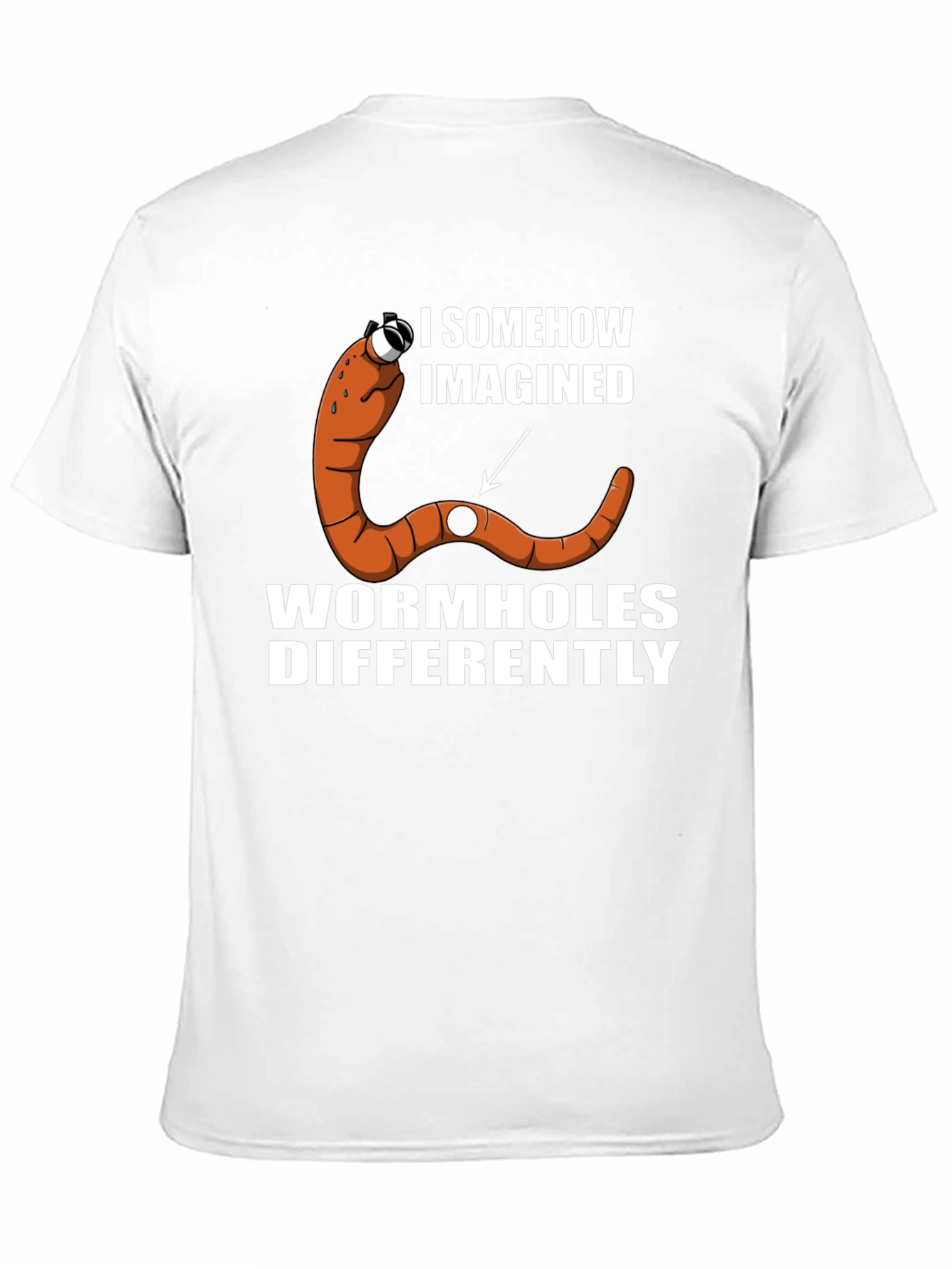 Black Wormhole Humor Graphic T-Shirt view 11
