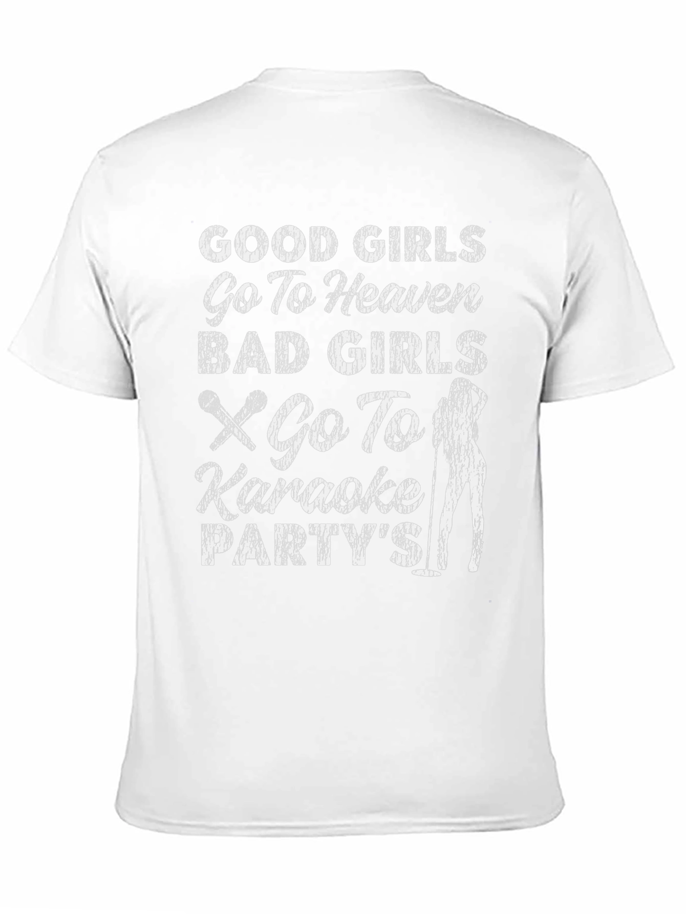 Black Good Girls Karaoke Party T-Shirt view 11