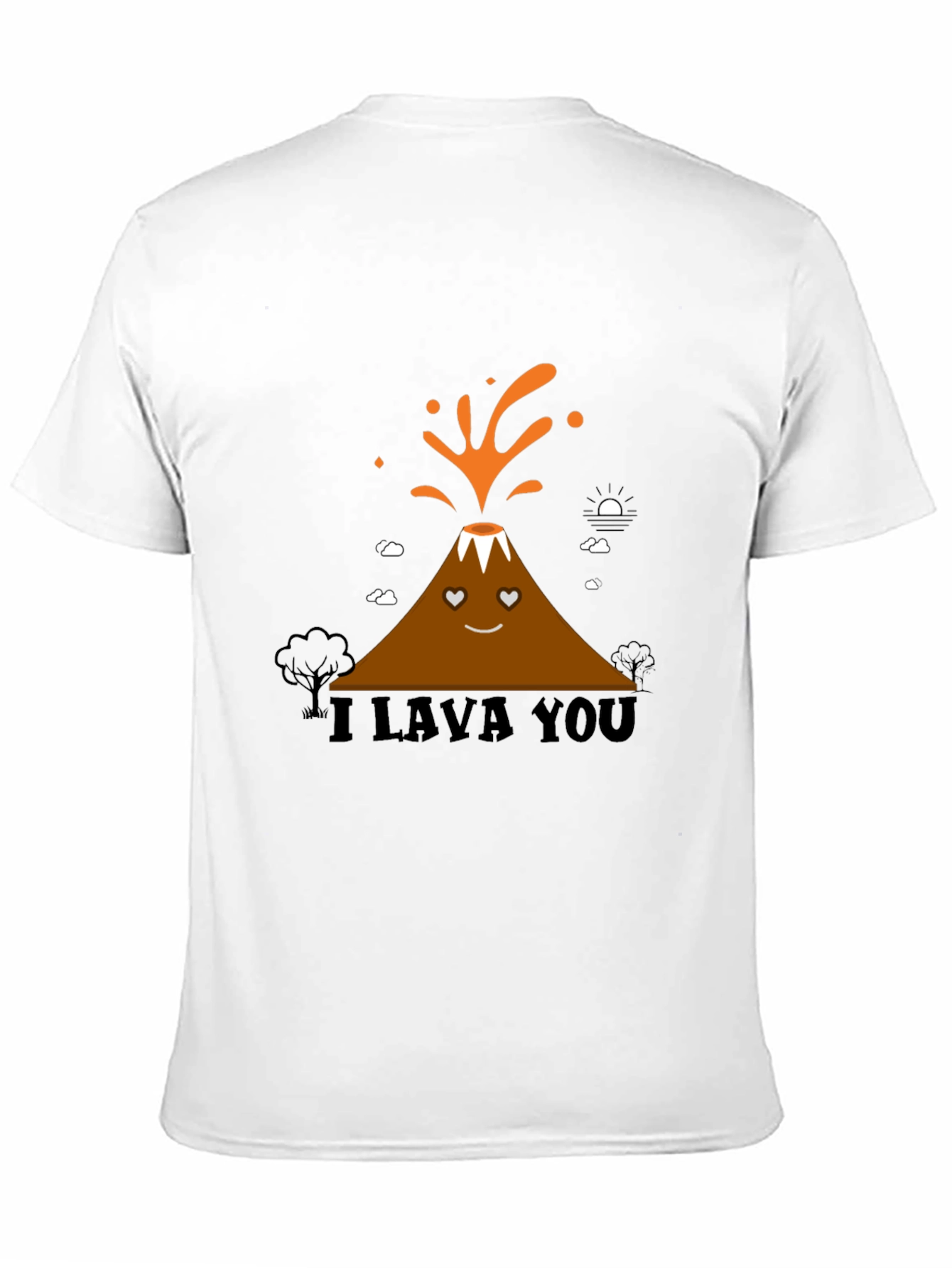 Black I Lava You Graphic Tee - Men's Black T-Shirt view 11