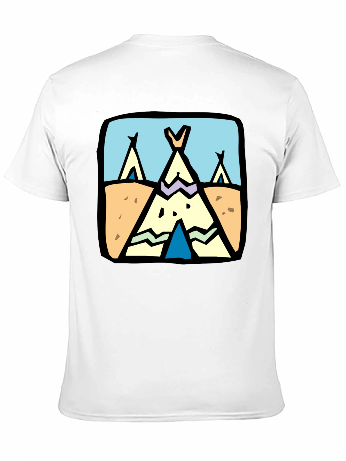 Novelty Tipi Graphic Tee - Black - 11