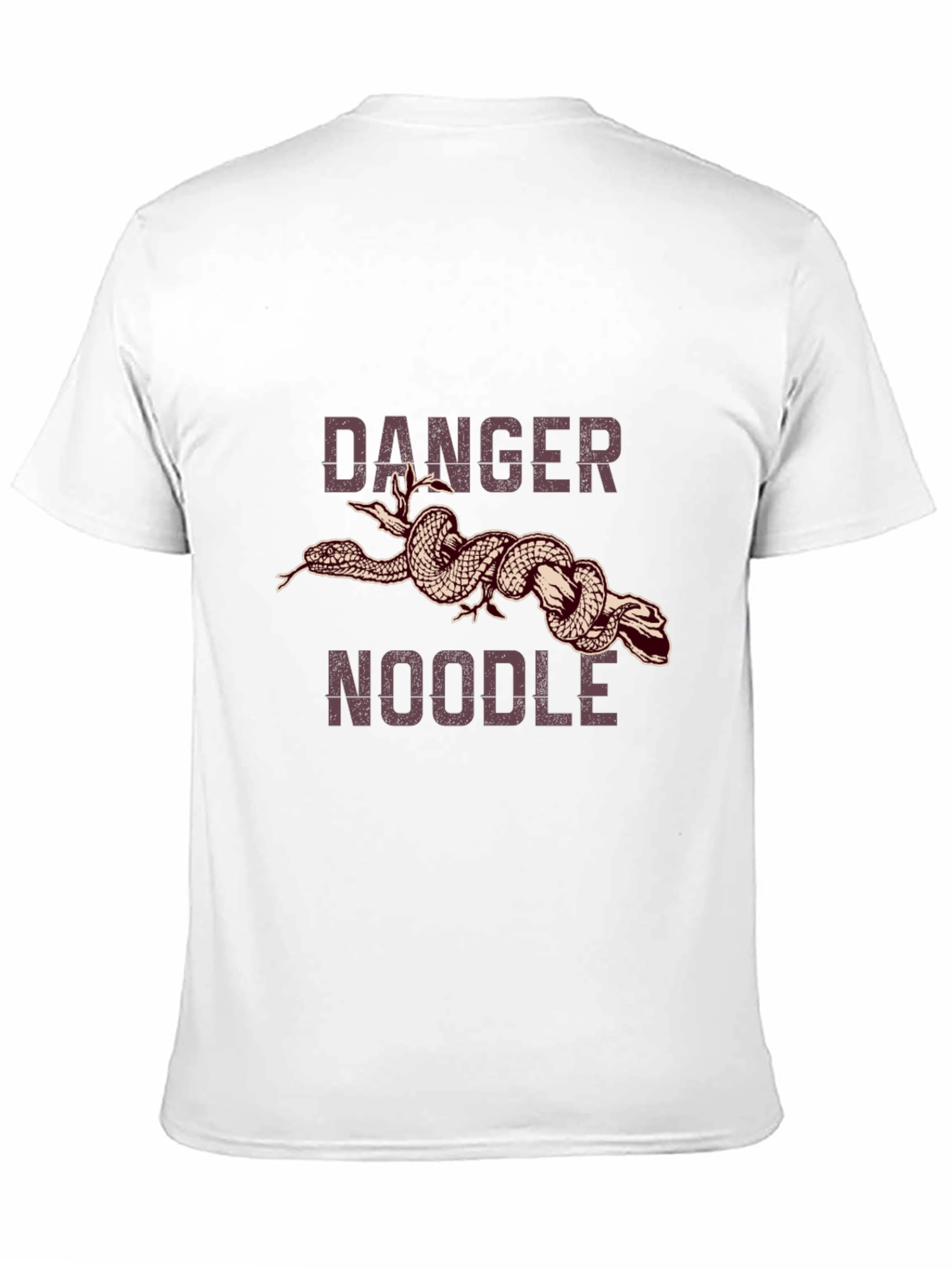 Black Danger Noodle Graphic Tee - Funny Snake T-Shirt view 11