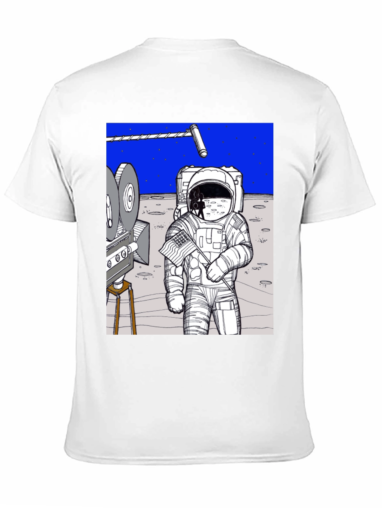Black Conspiracy Moon Landing Tee view 11