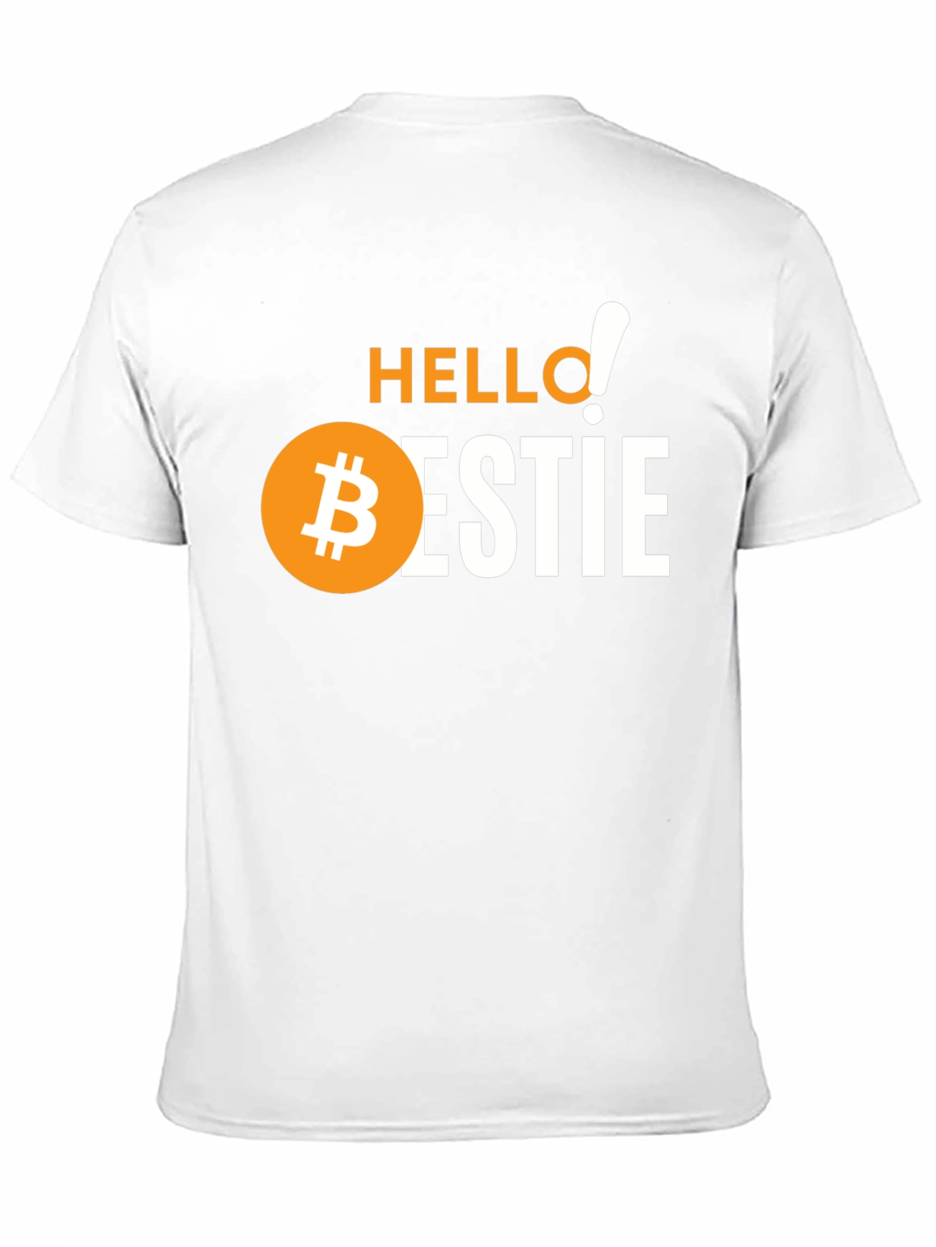 Black Hello Bestie Bitcoin Graphic Tee - Crypto Lover Gift view 11
