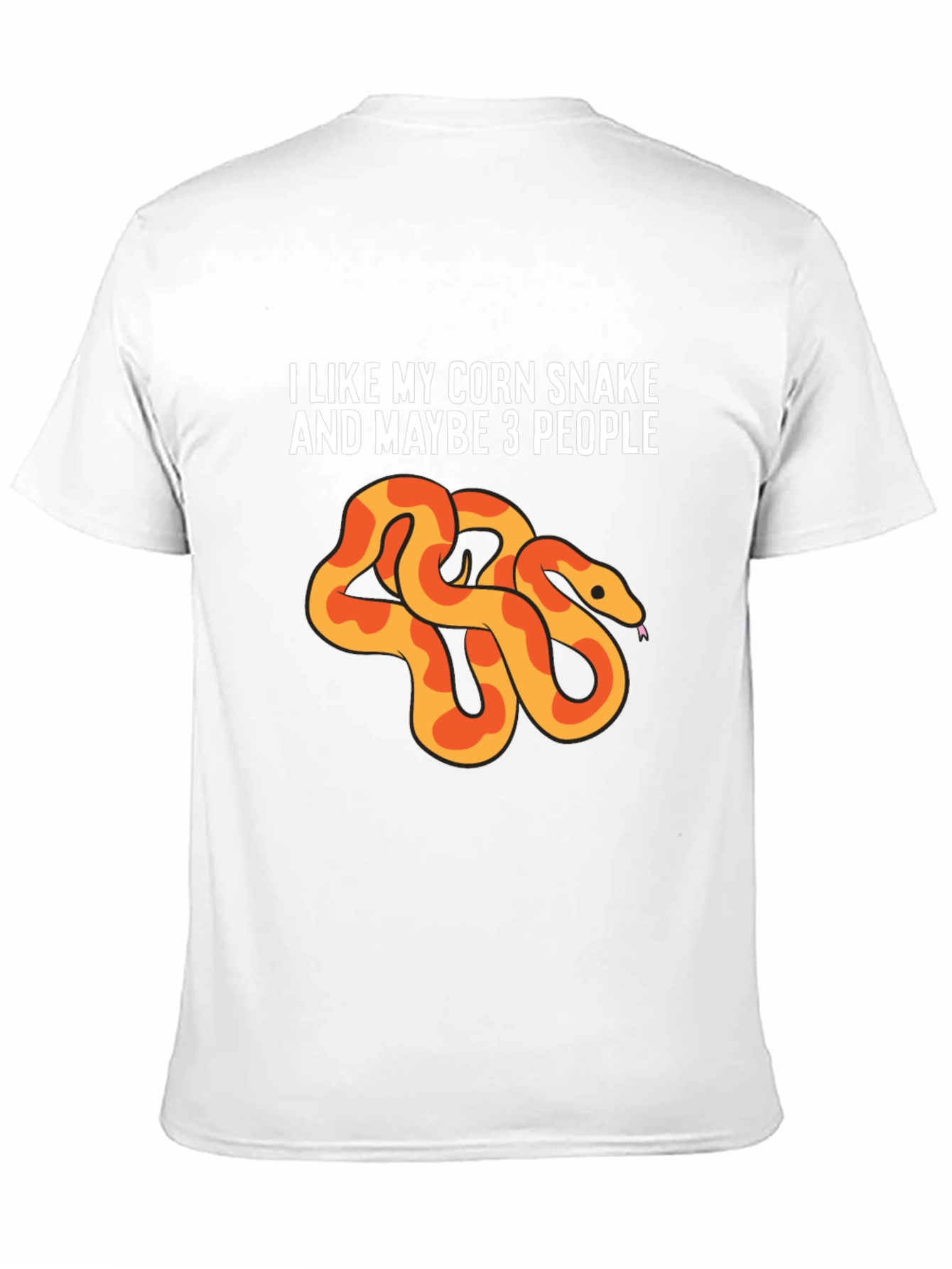 Black Corn Snake Lover Tee - I Like My Corn Snake & Maybe 3 People view 11