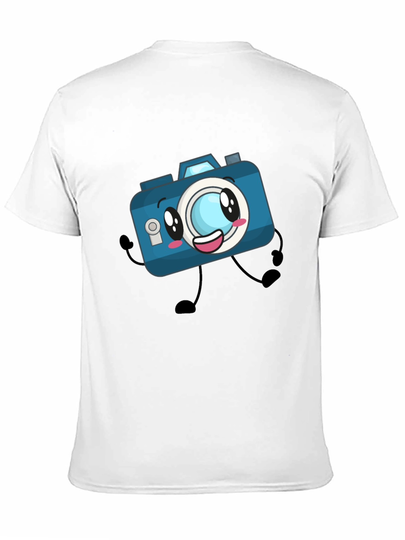 Black Cartoon Camera Black T-Shirt view 11