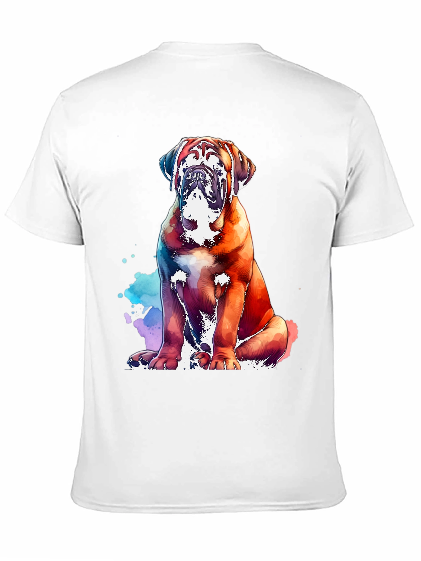 Black Watercolor Dog Graphic Tee - Black view 11