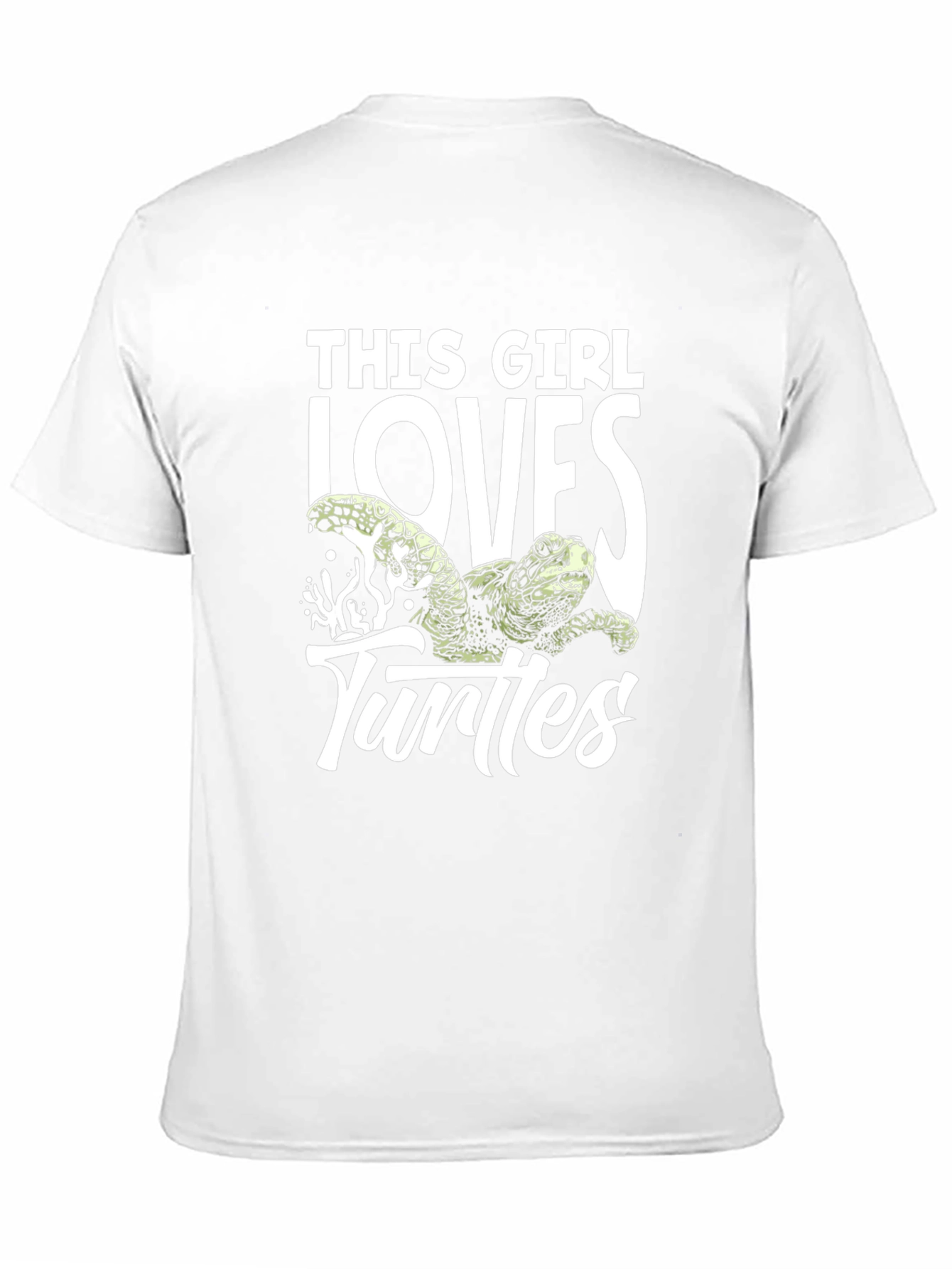 Black This Girl Loves Turtles Black T-Shirt view 11