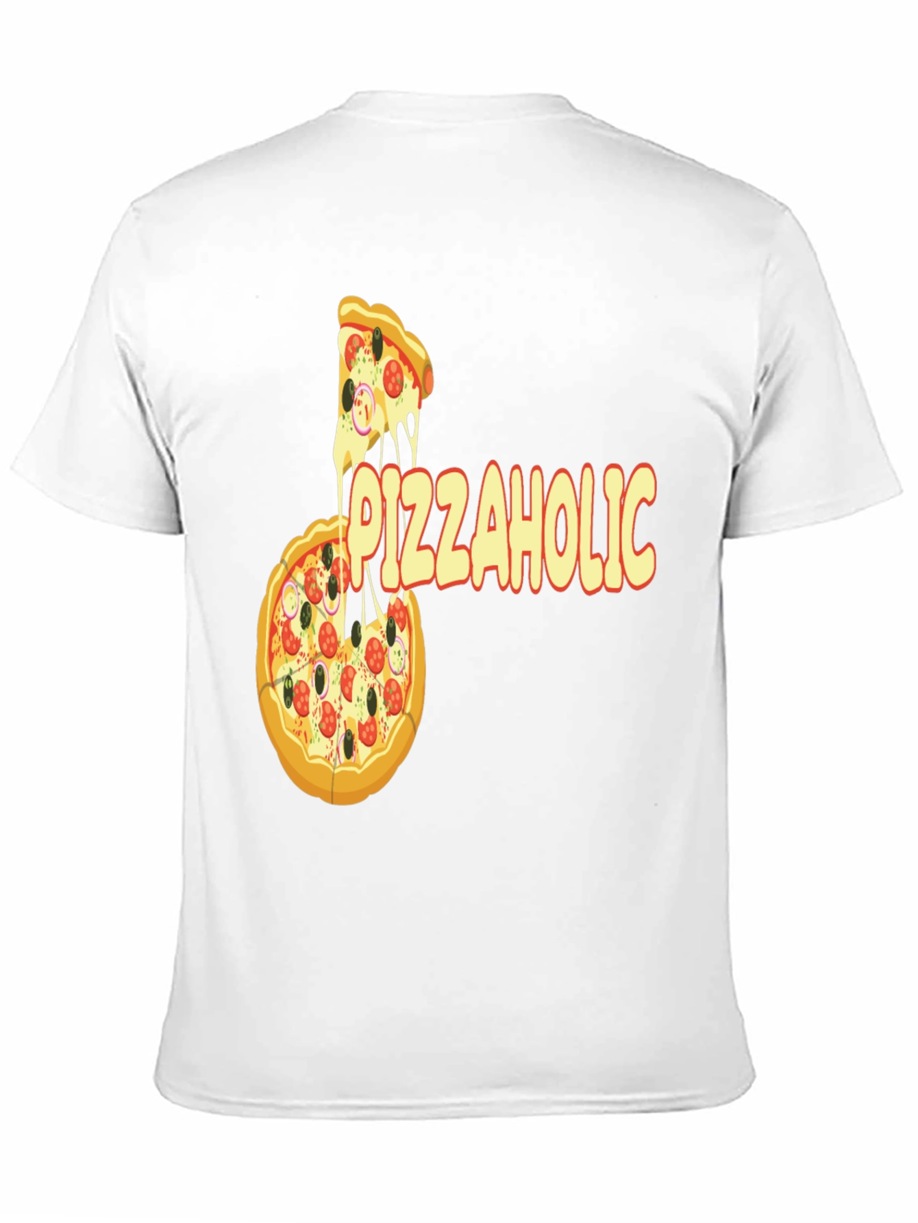 Black Pizza Lover T-Shirt - Funny Pizzaholic Graphic Tee view 11