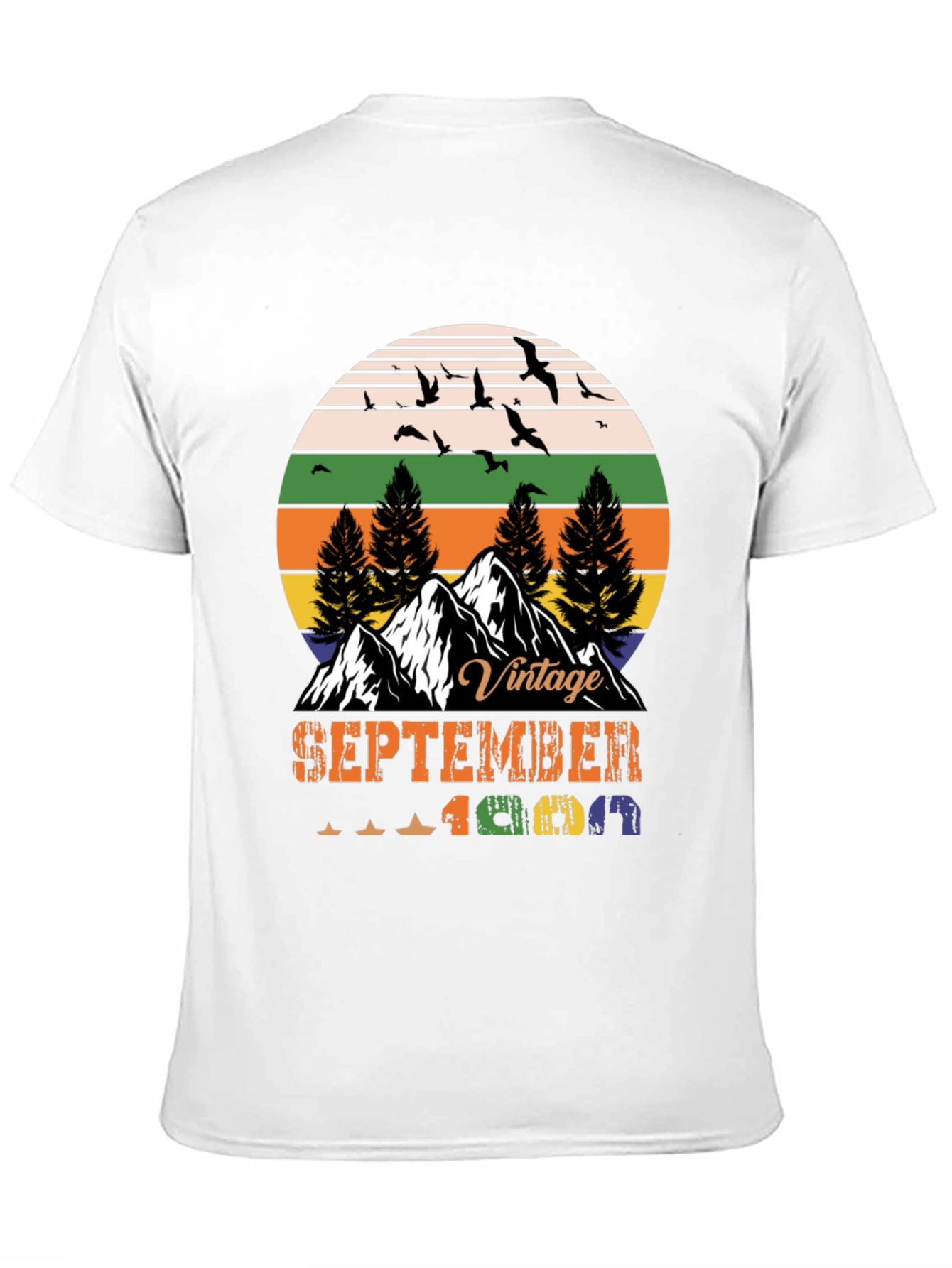Black Vintage September 1969 T-Shirt view 11