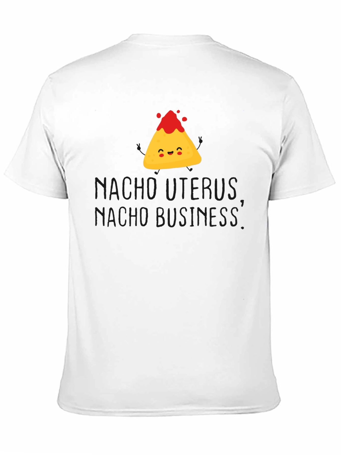 Black Nacho Uterus Graphic T-Shirt Funny Pun Tee view 11
