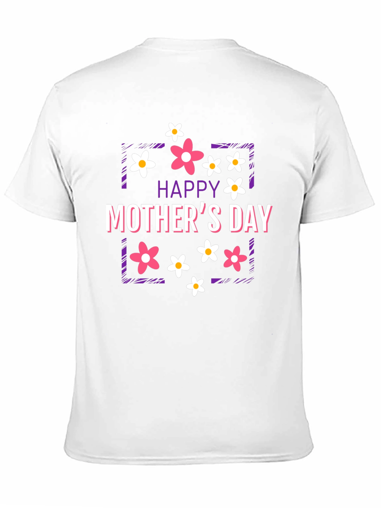 Black Happy Mother's Day Floral Graphic T-Shirt view 11