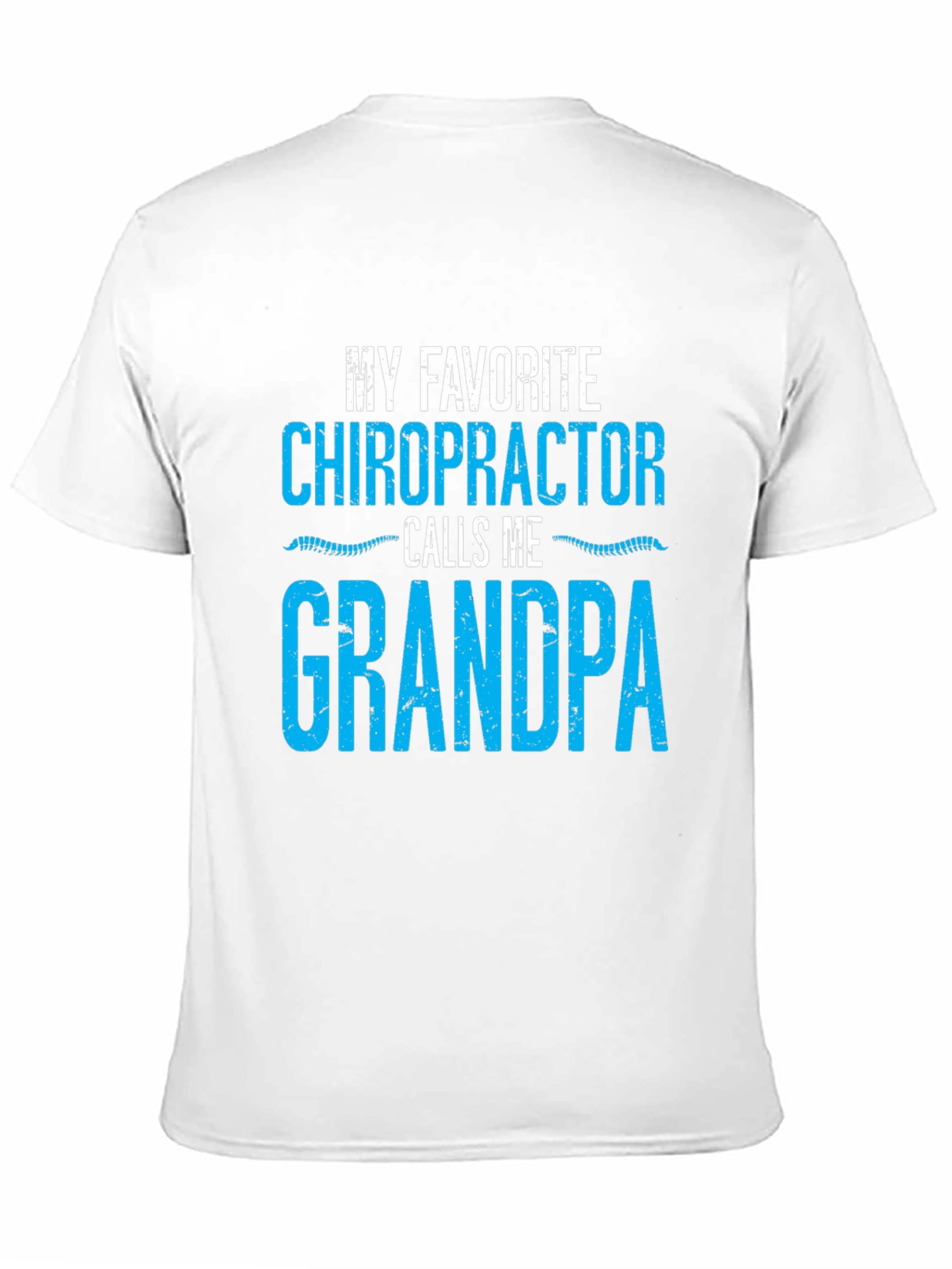Black Chiropractor Grandpa T-Shirt Funny Gift view 11