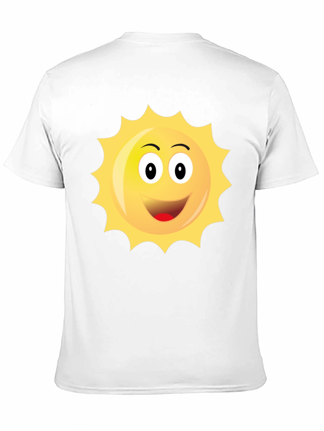Black Happy Sun Graphic Black T-Shirt view 11