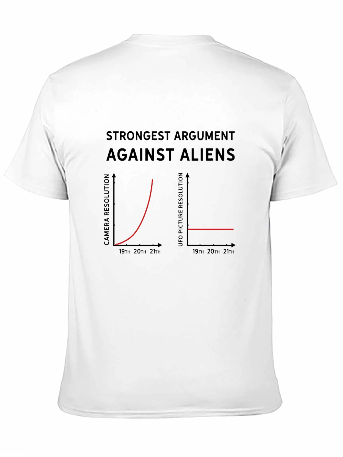 Black Funny Alien Argument Graph T-Shirt view 11