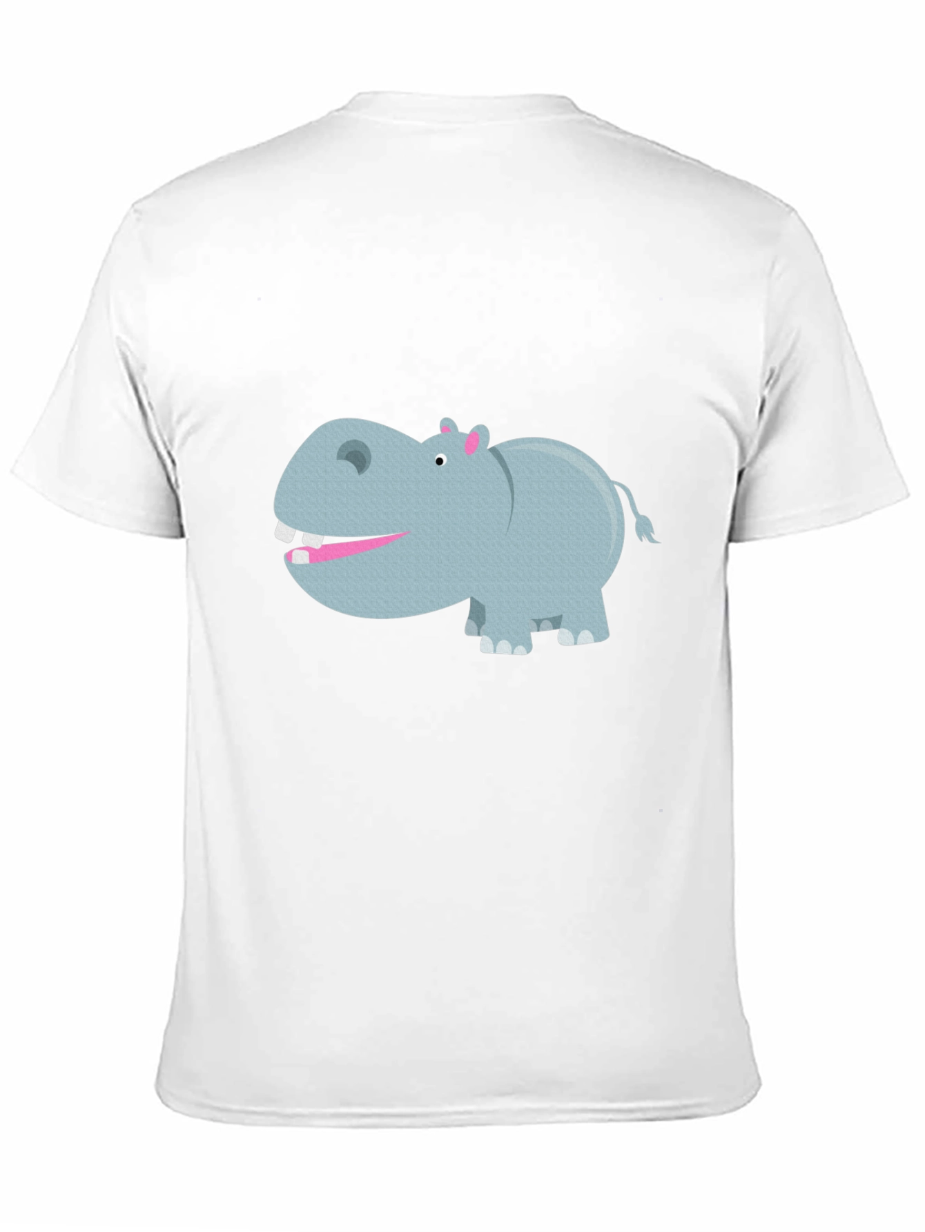 Black Hippo Graphic Tee - Comfortable Black Cotton T-Shirt view 11