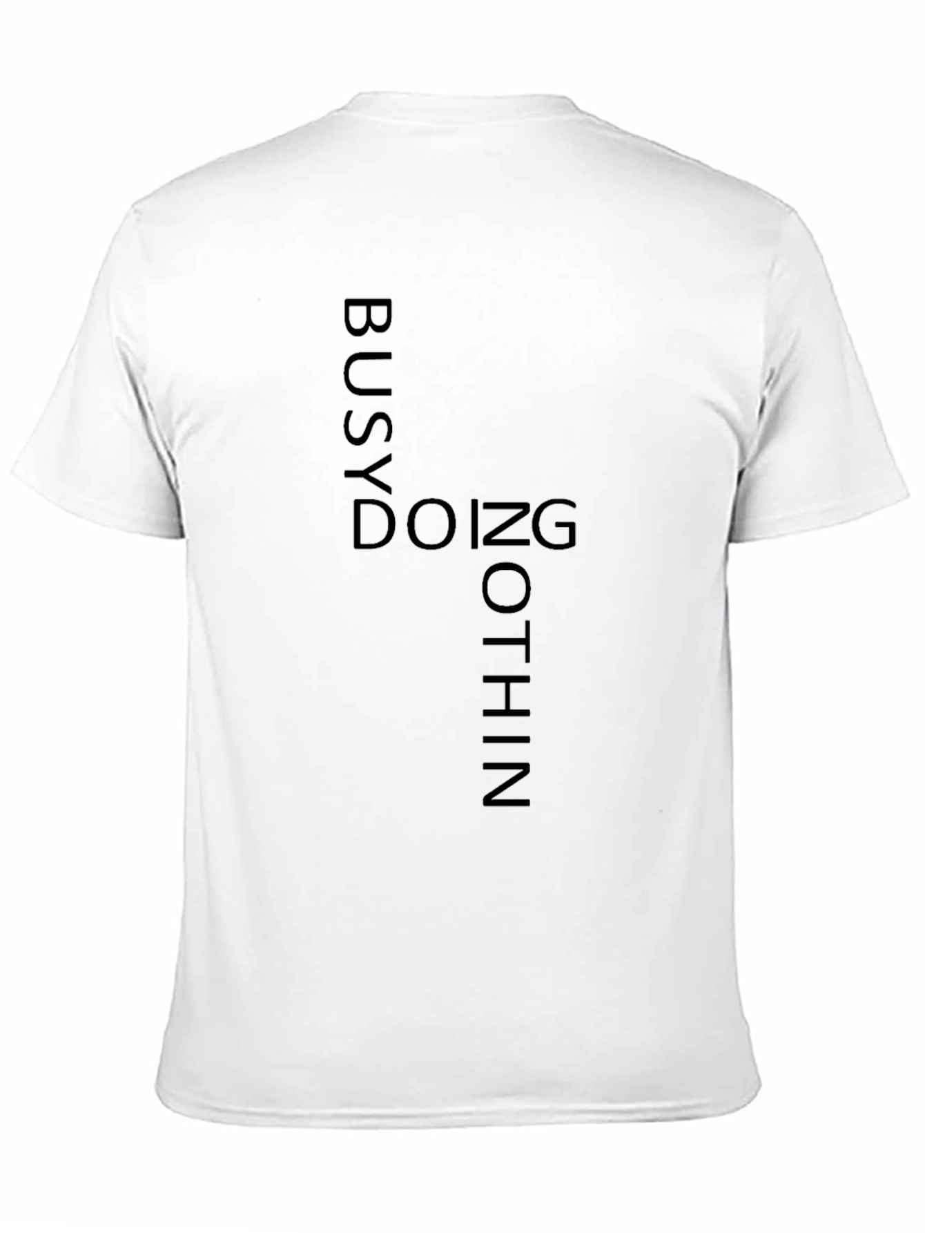 Black Busy Doing Nothing Graphic Tee view 11