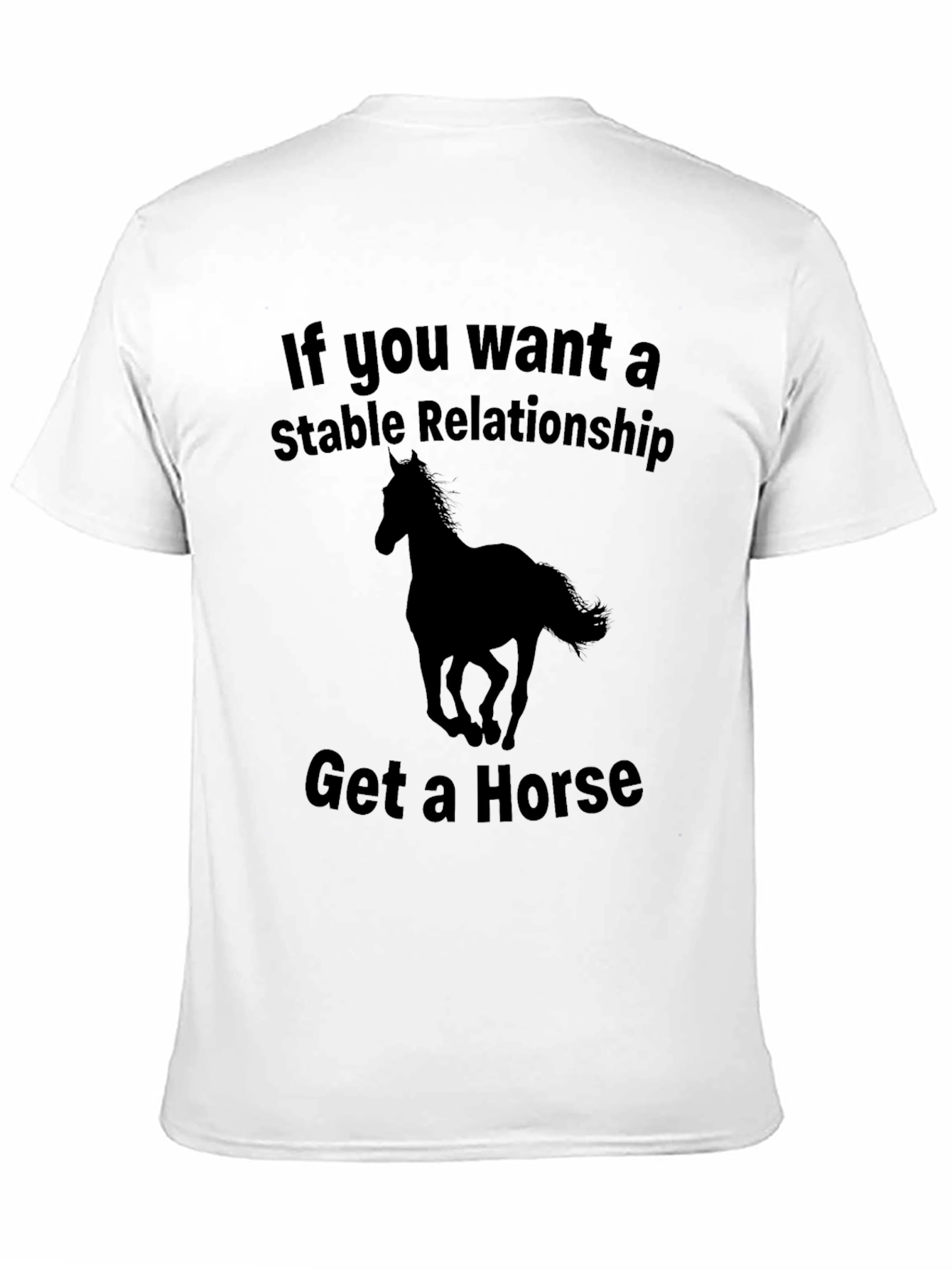 Black Stable Relationship Horse T-Shirt - Funny Equestrian Tee view 11