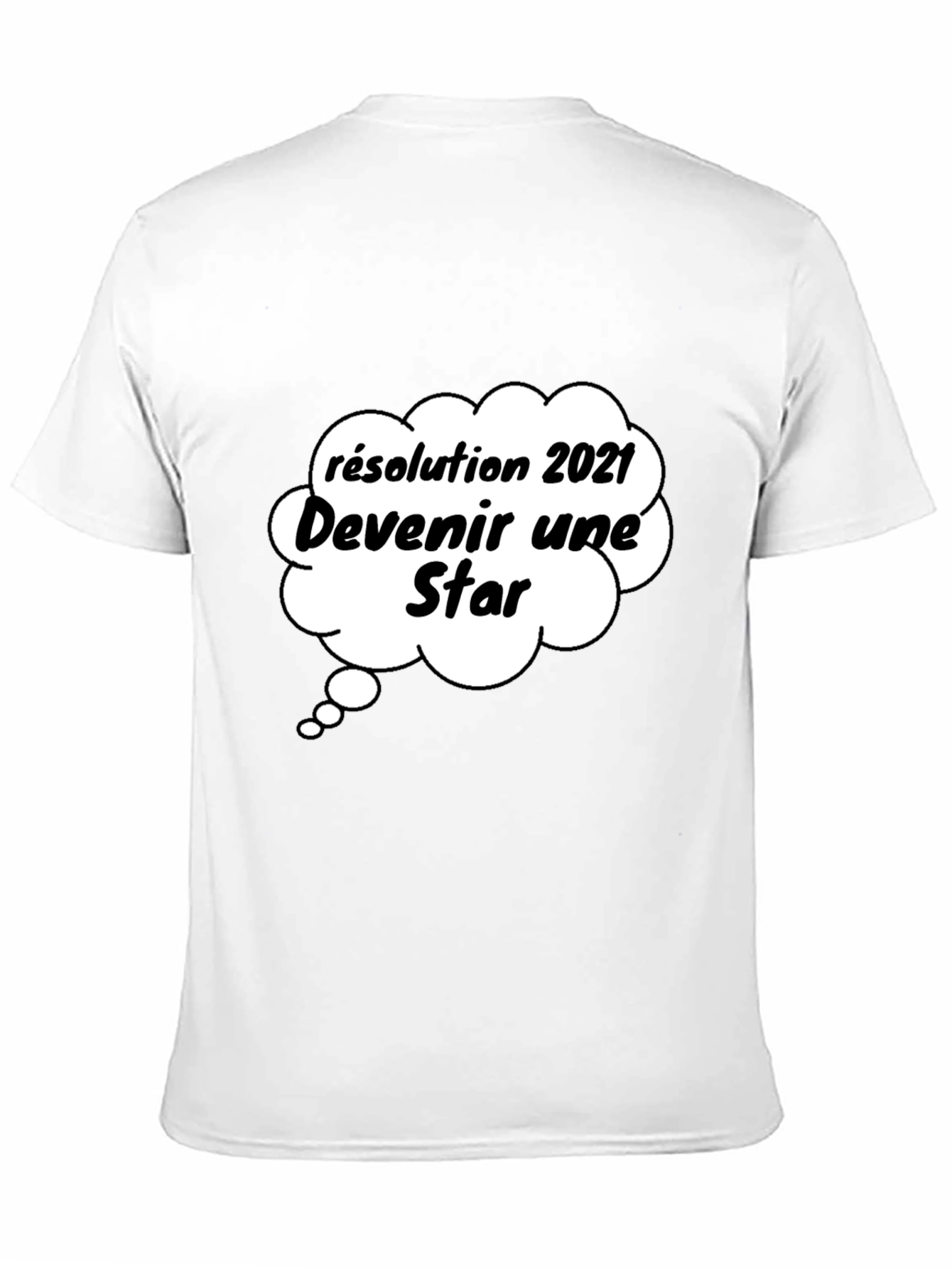 Black Funny 2021 Resolution Star Graphic T-Shirt view 11