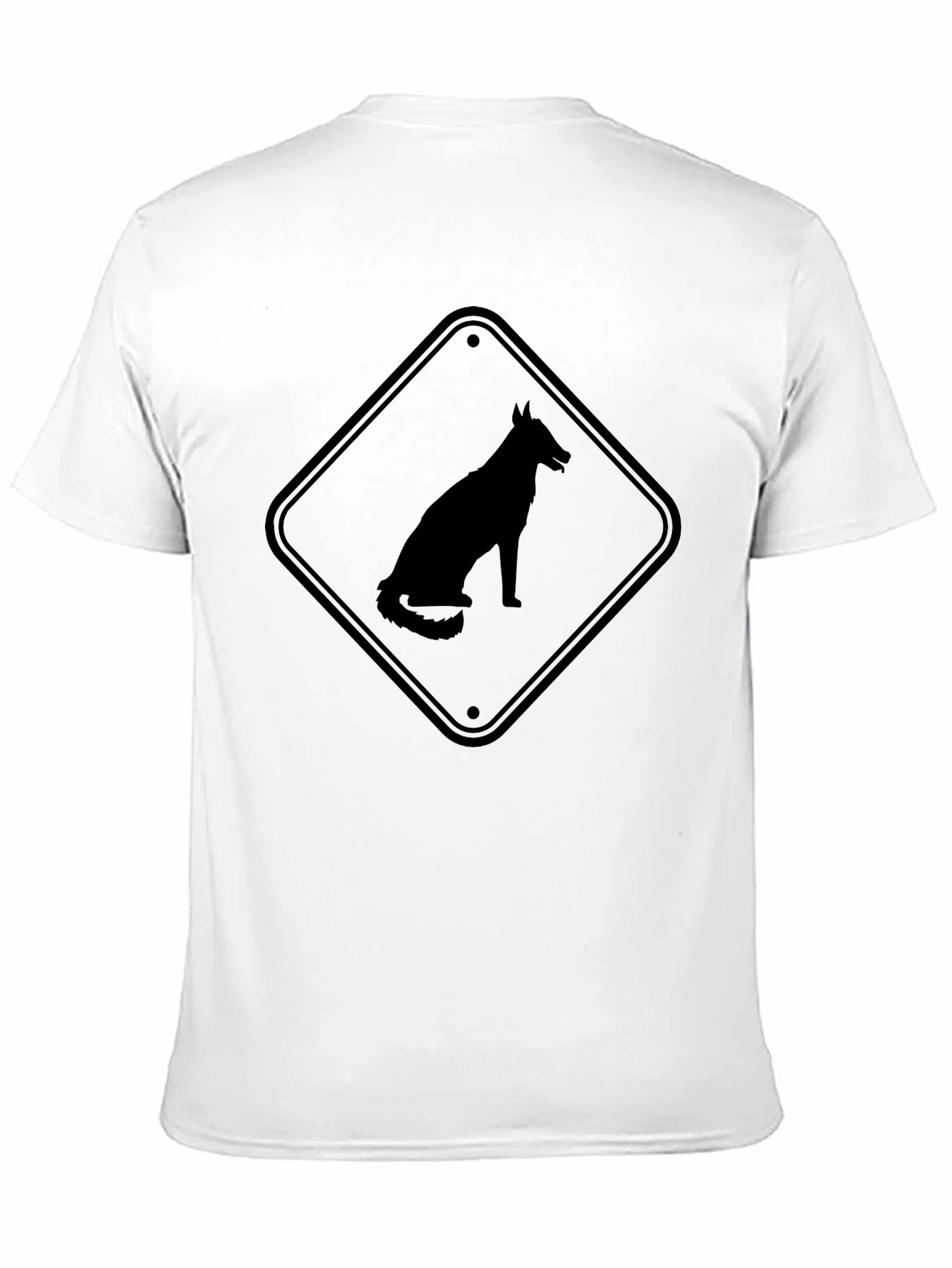 Black Dog Silhouette Graphic Tee - Black T-Shirt view 11