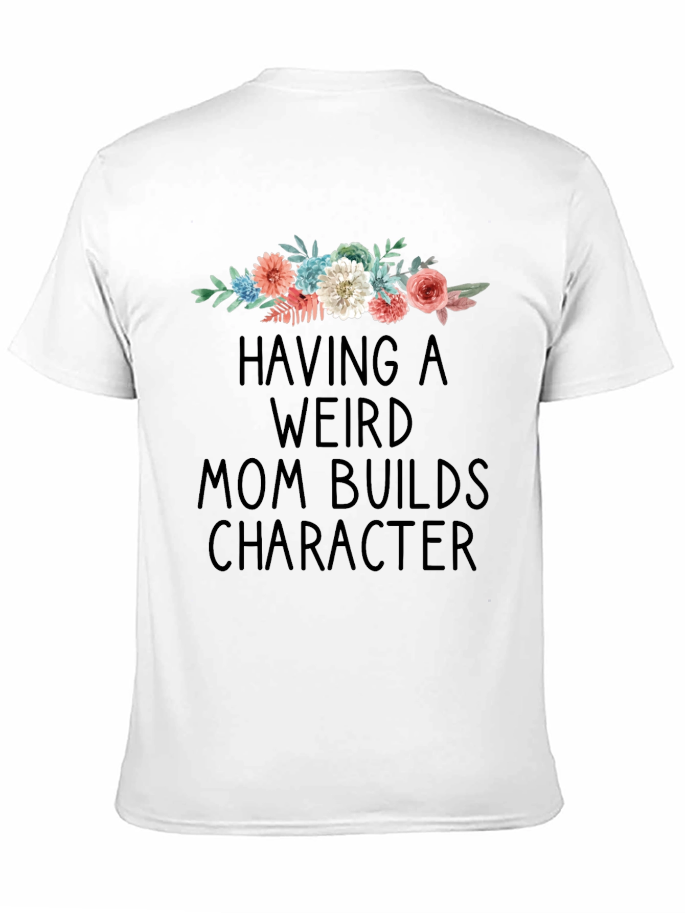 Black Weird Mom Builds Character Graphic Tee view 11