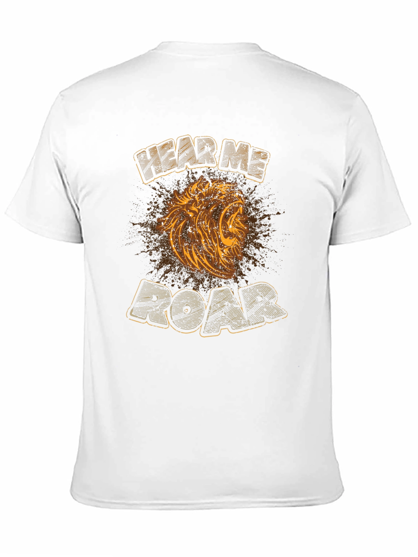Black Hear Me Roar T-Shirt - Lion Graphic Tee view 11
