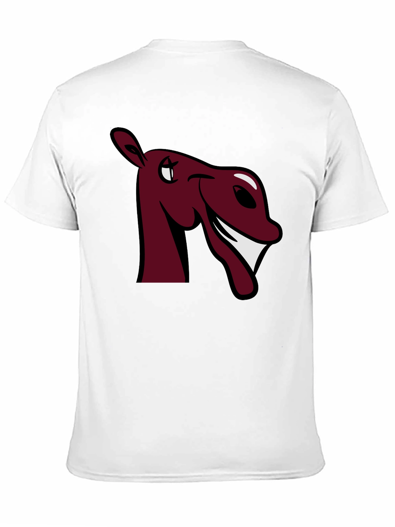 Black Funny Horse Graphic Tee - Burgundy view 11