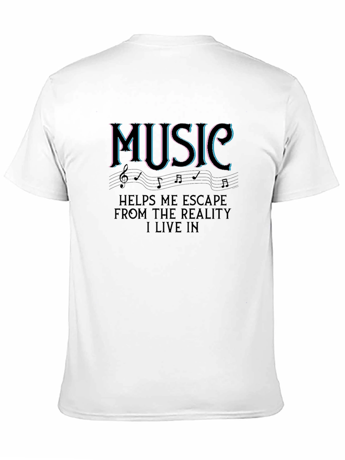 Black Music Escape Black T-Shirt view 11