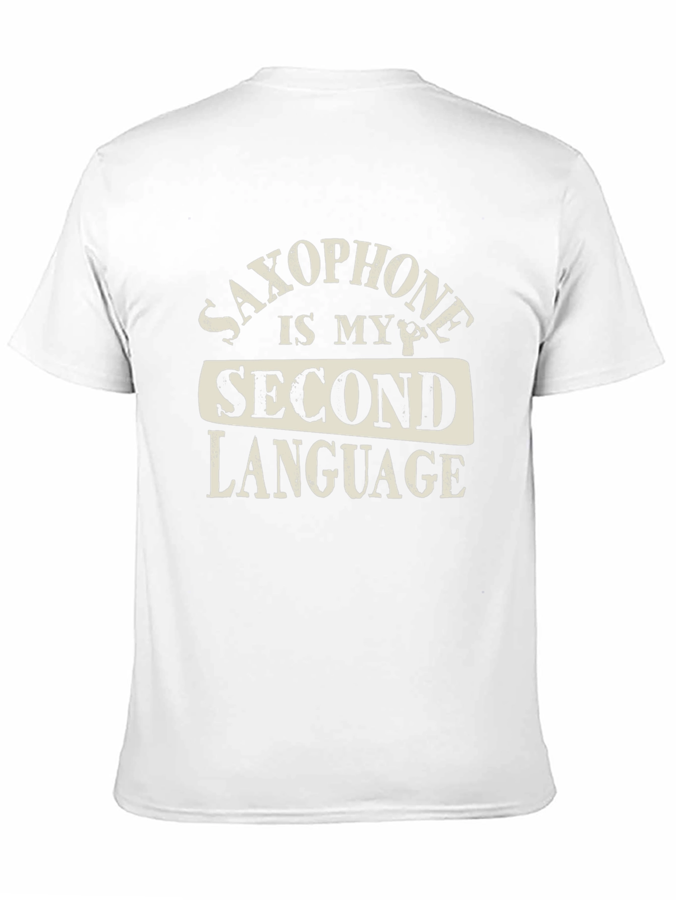 Black Saxophone is My Second Language Graphic T-Shirt view 11