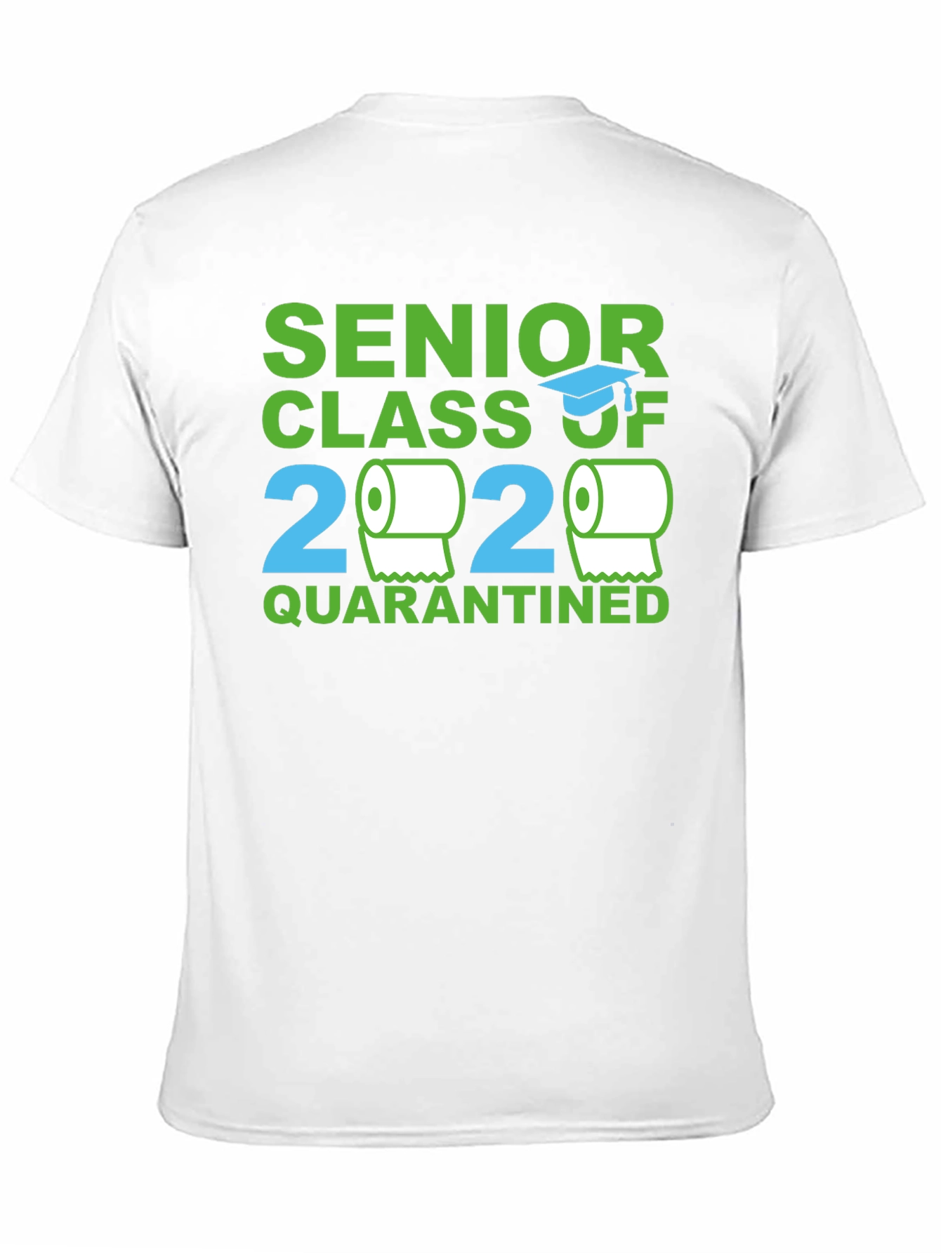 Black Senior Class 2020 Quarantined Novelty T-Shirt view 11