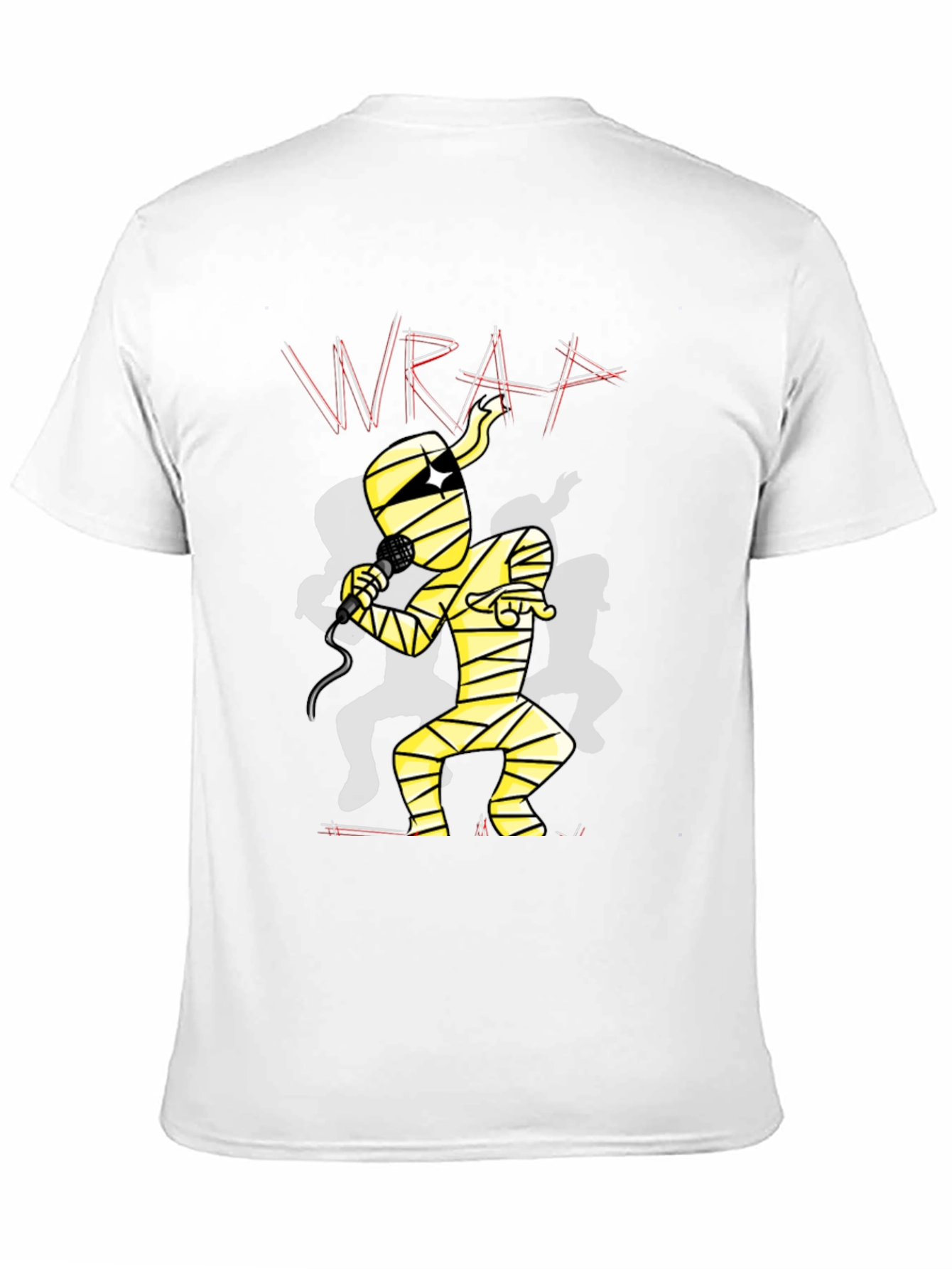 Black Mummy Rapper Graphic Tee - Black Cotton T-Shirt view 11
