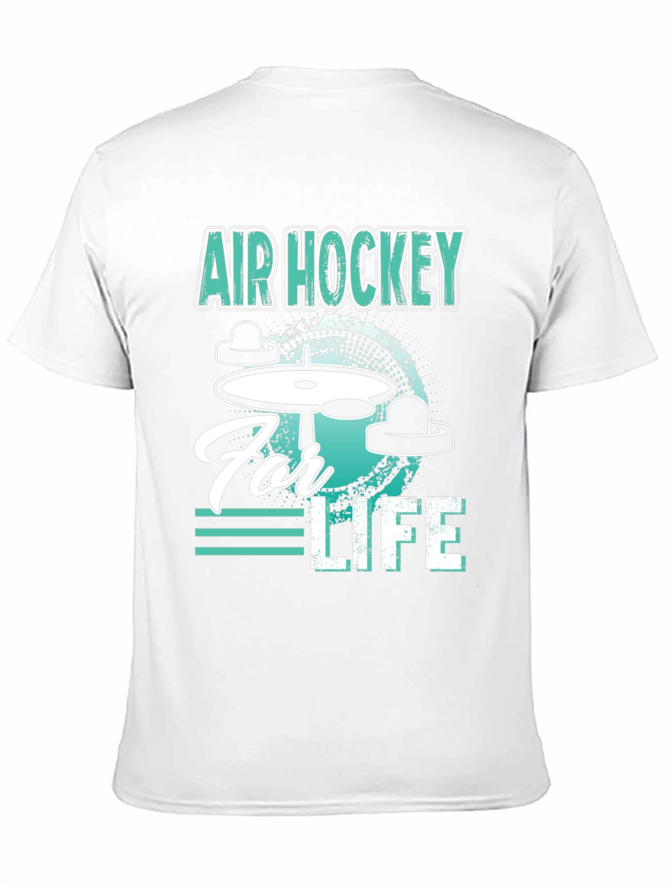 Black Air Hockey for Life Graphic Tee view 11