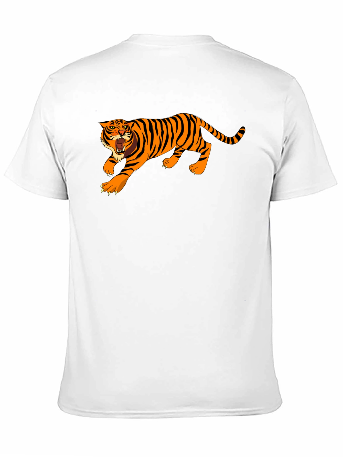 Black Roaring Tiger Graphic T-Shirt view 11