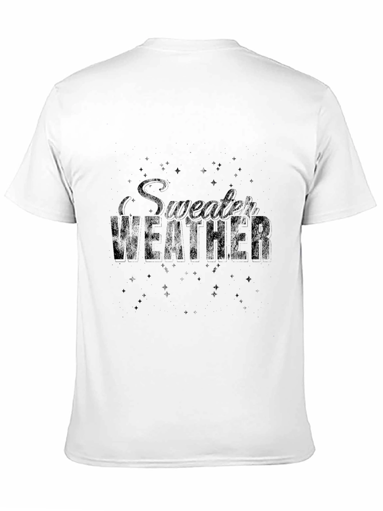 Black Sweater Weather Graphic Print Black T-Shirt view 11