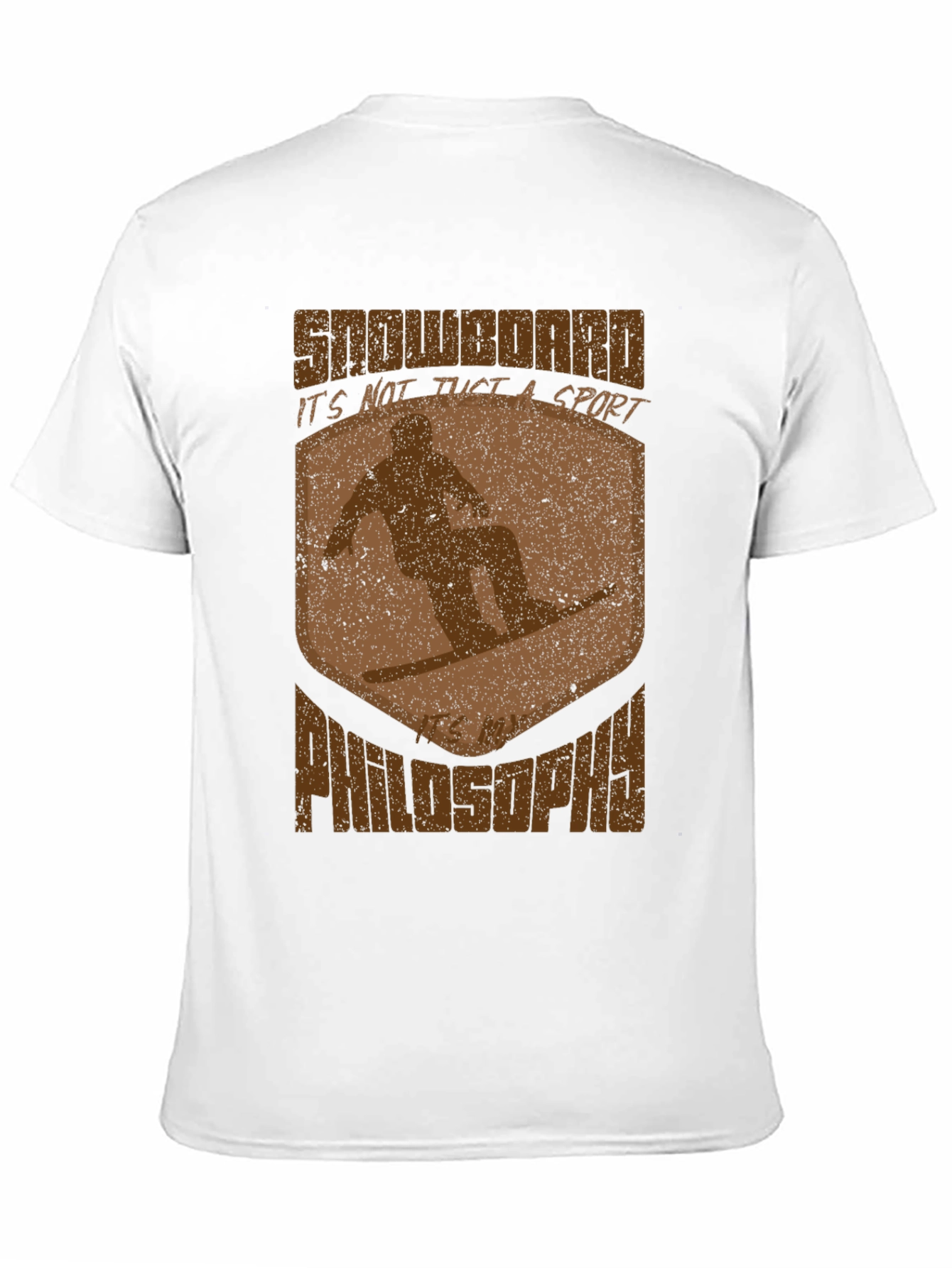 Black Snowboard Philosophy Graphic T-Shirt view 11