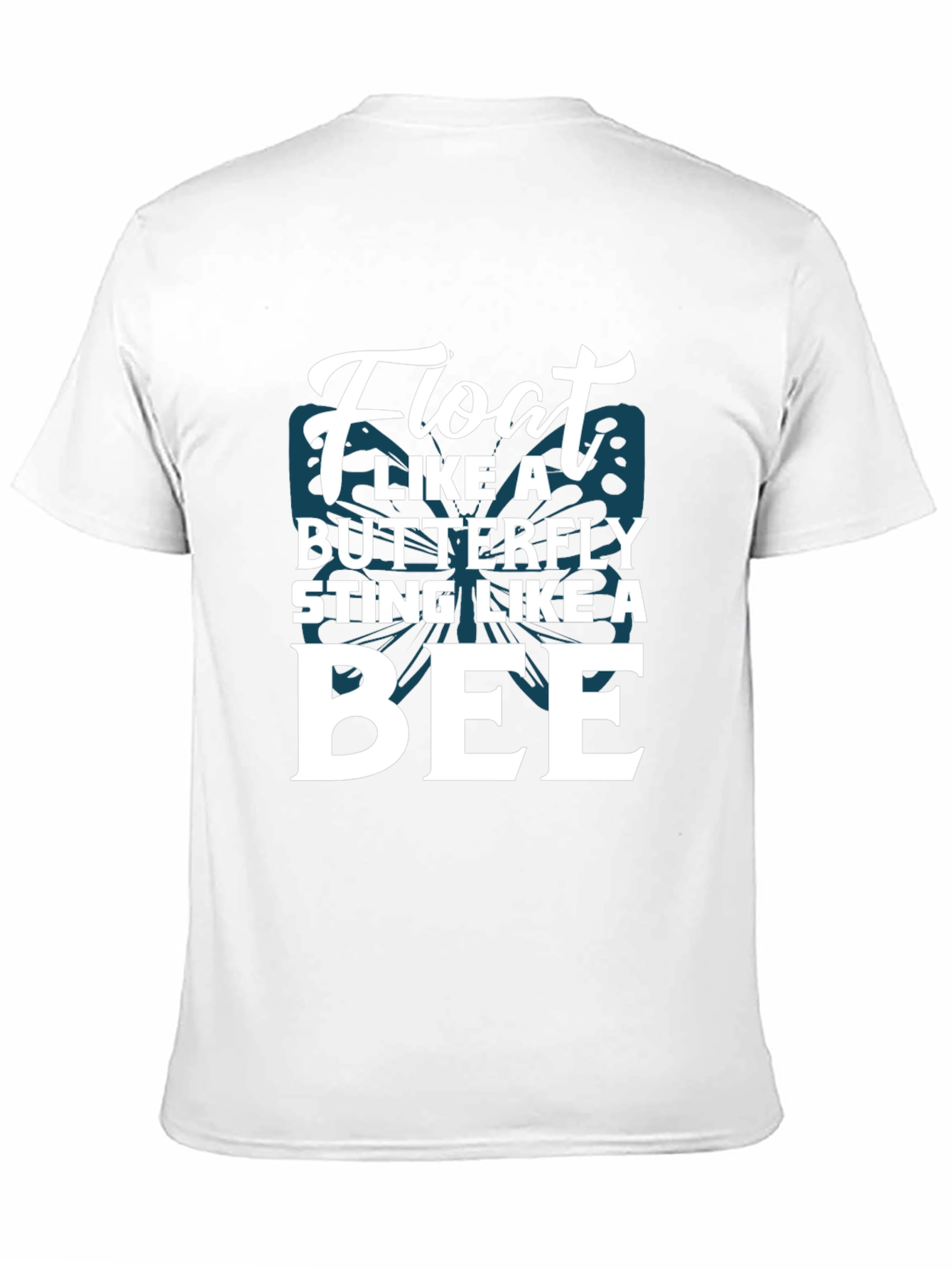 Black Float Like a Butterfly Sting Like A Bee Graphic Tee view 11