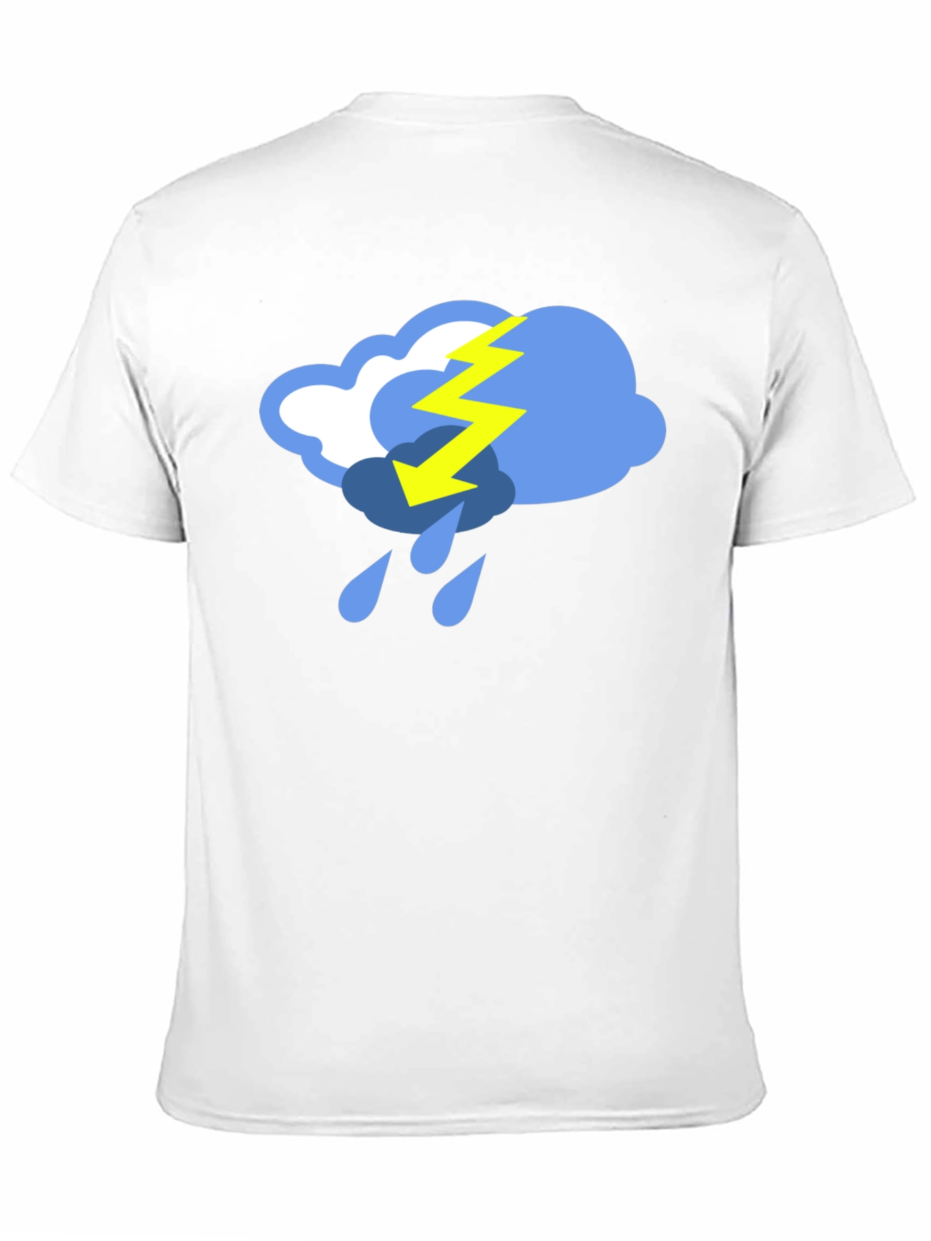 Black Stormy Weather Graphic Tee - Black Cotton T-Shirt view 11