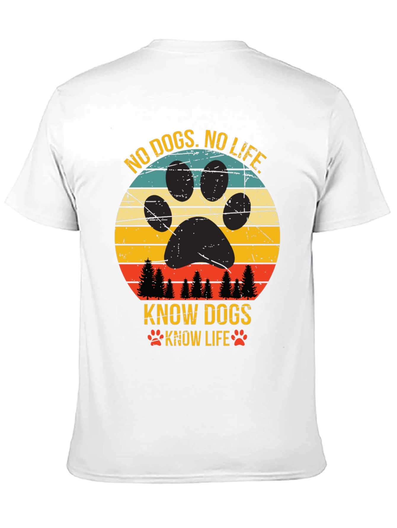 Black No Dogs No Life Tee view 11